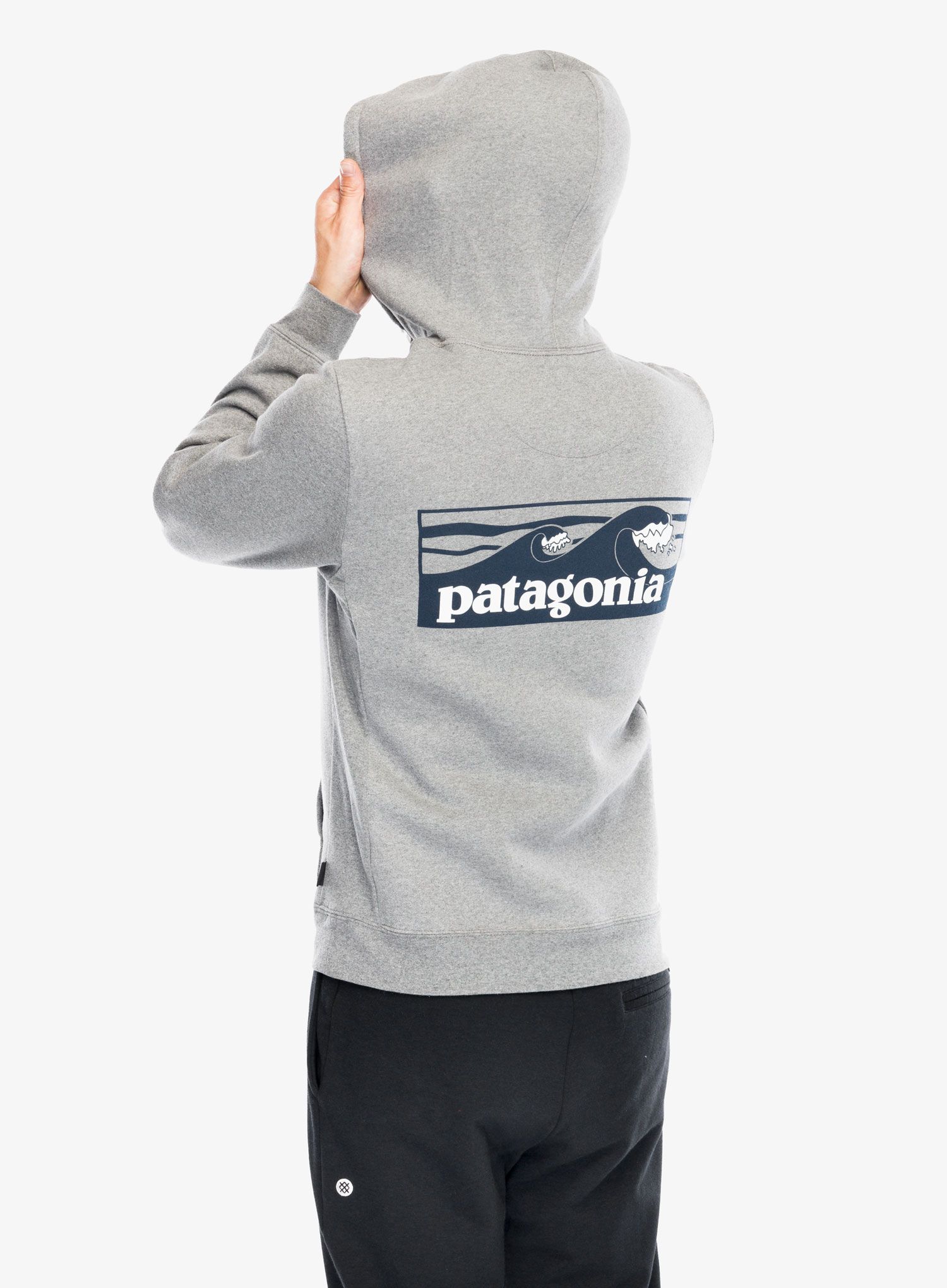 Mikina s kapucí Patagonia Boardshort Logo Uprisal Hoody - gravel heather