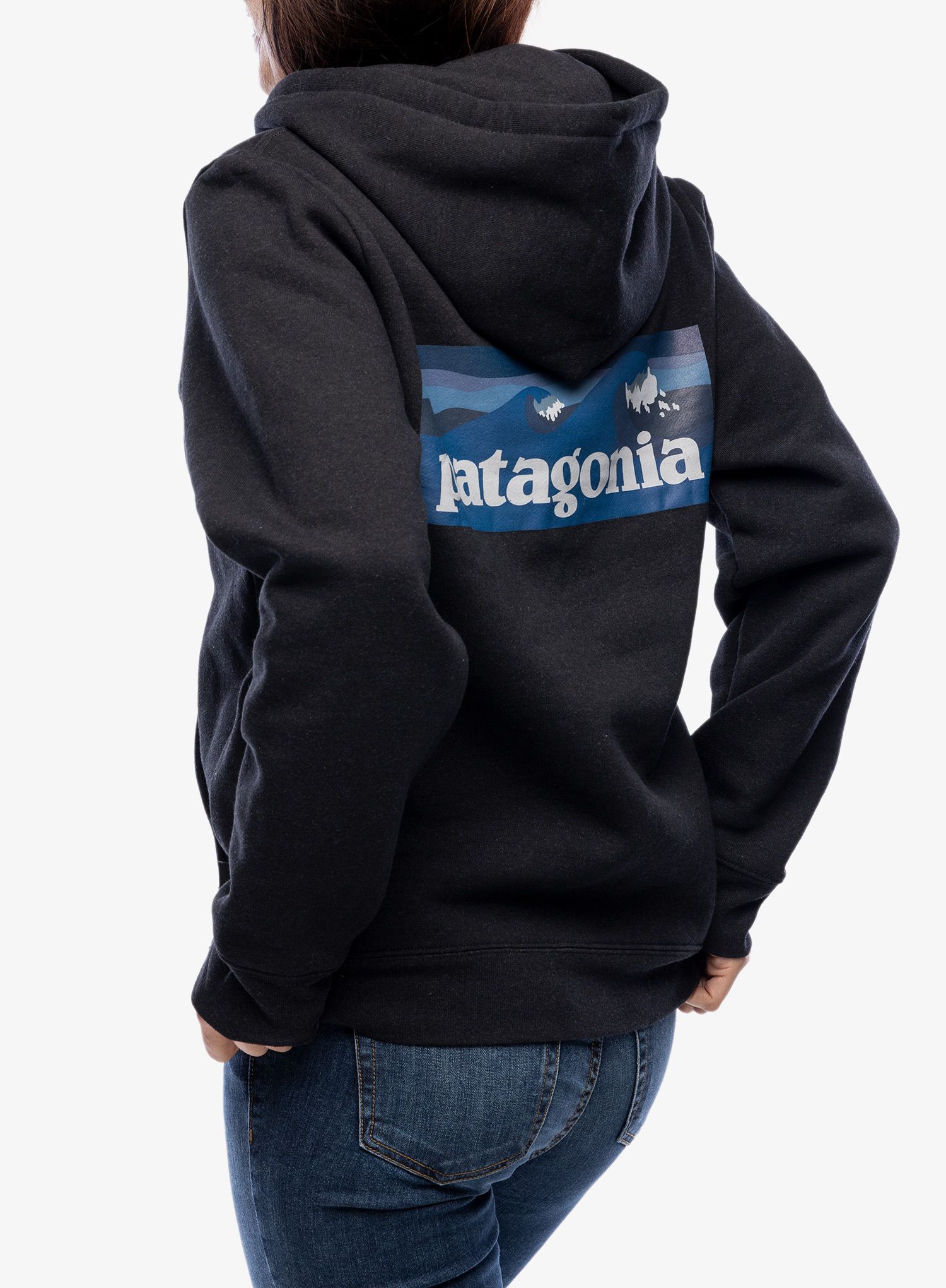 Mikina s kapucí Patagonia Boardshort Logo Uprisal Hoody - ink black