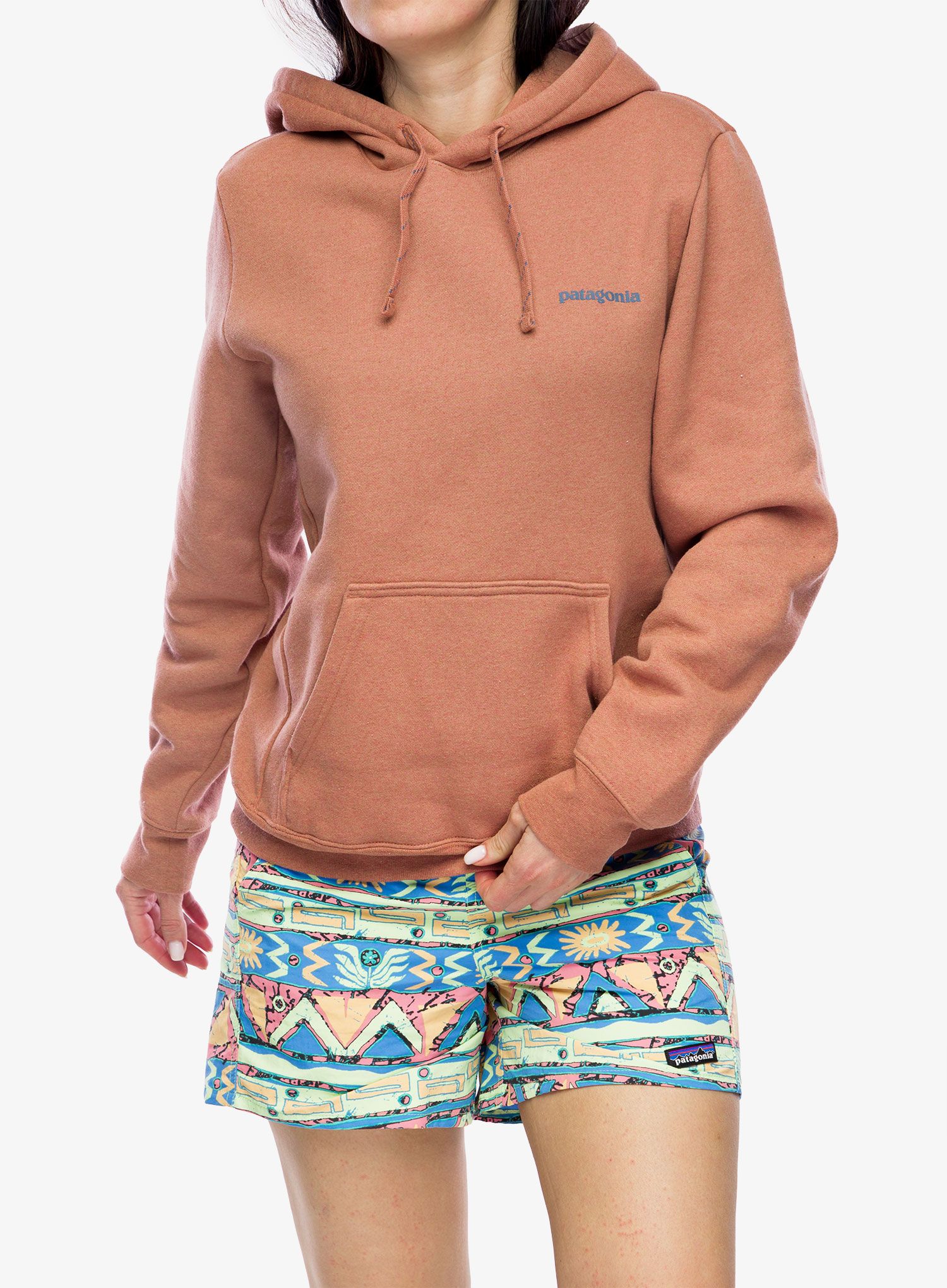 Mikina s kapucí Patagonia Boardshort Logo Uprisal Hoody - sienna clay
