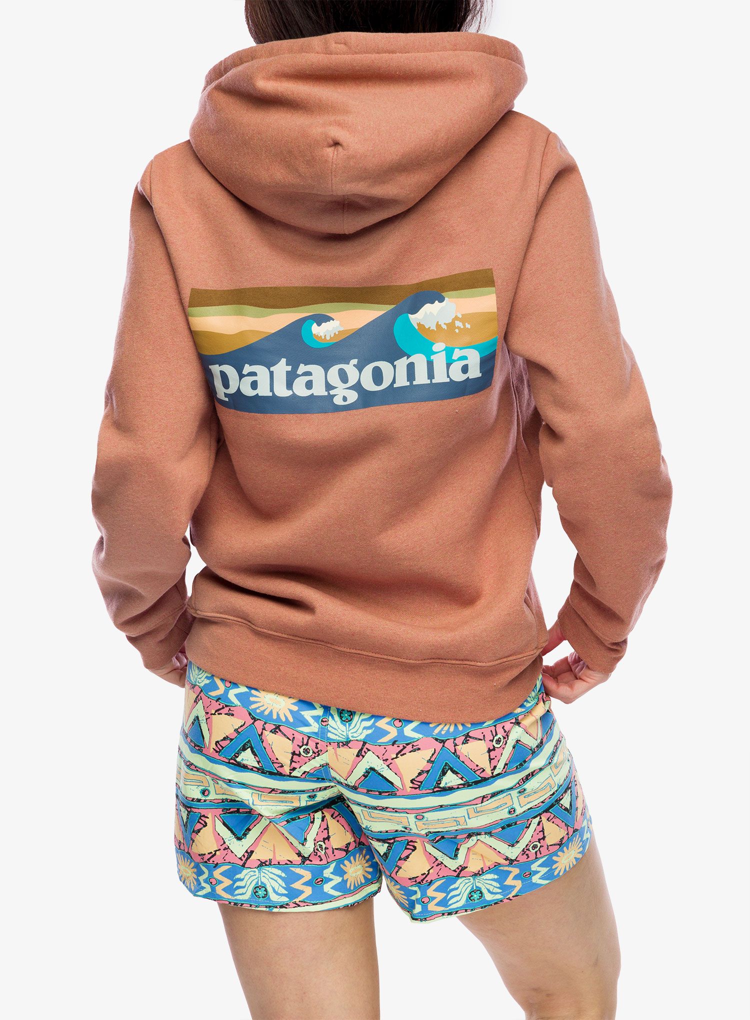 Mikina s kapucí Patagonia Boardshort Logo Uprisal Hoody - sienna clay