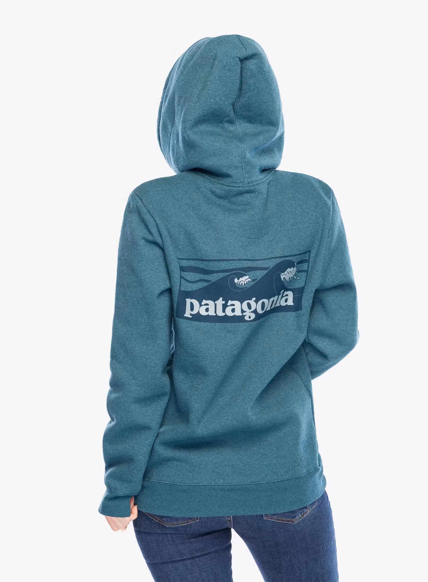 Mikina s kapucí Patagonia Boardshort Logo Uprisal Hoody - wetland blue