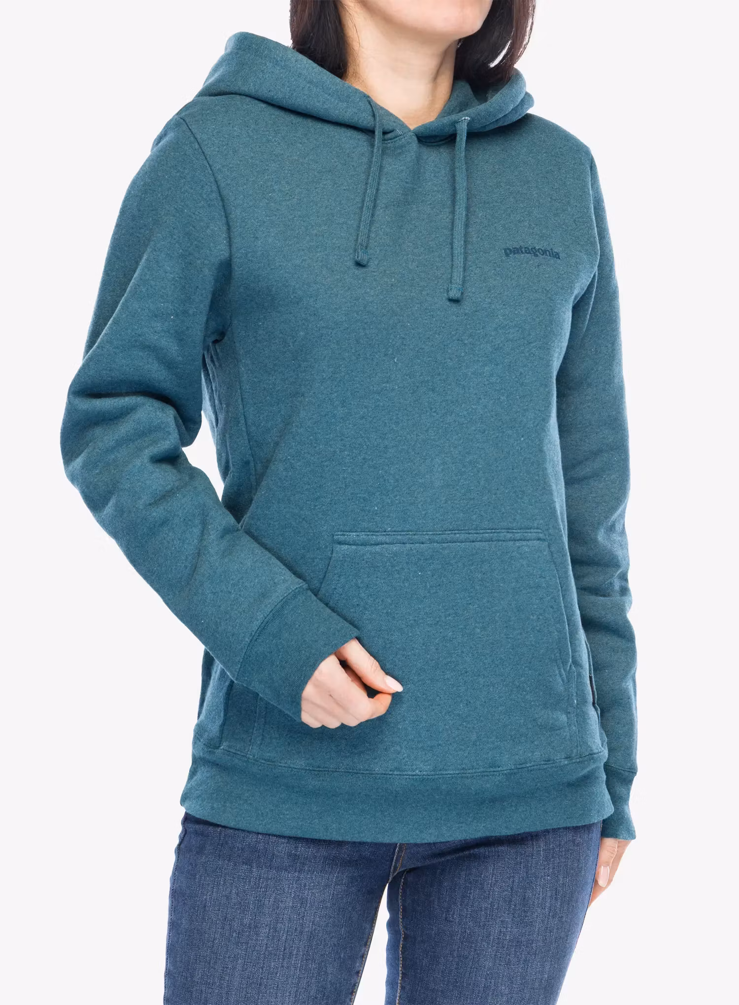 Mikina s kapucí Patagonia Boardshort Logo Uprisal Hoody - wetland blue