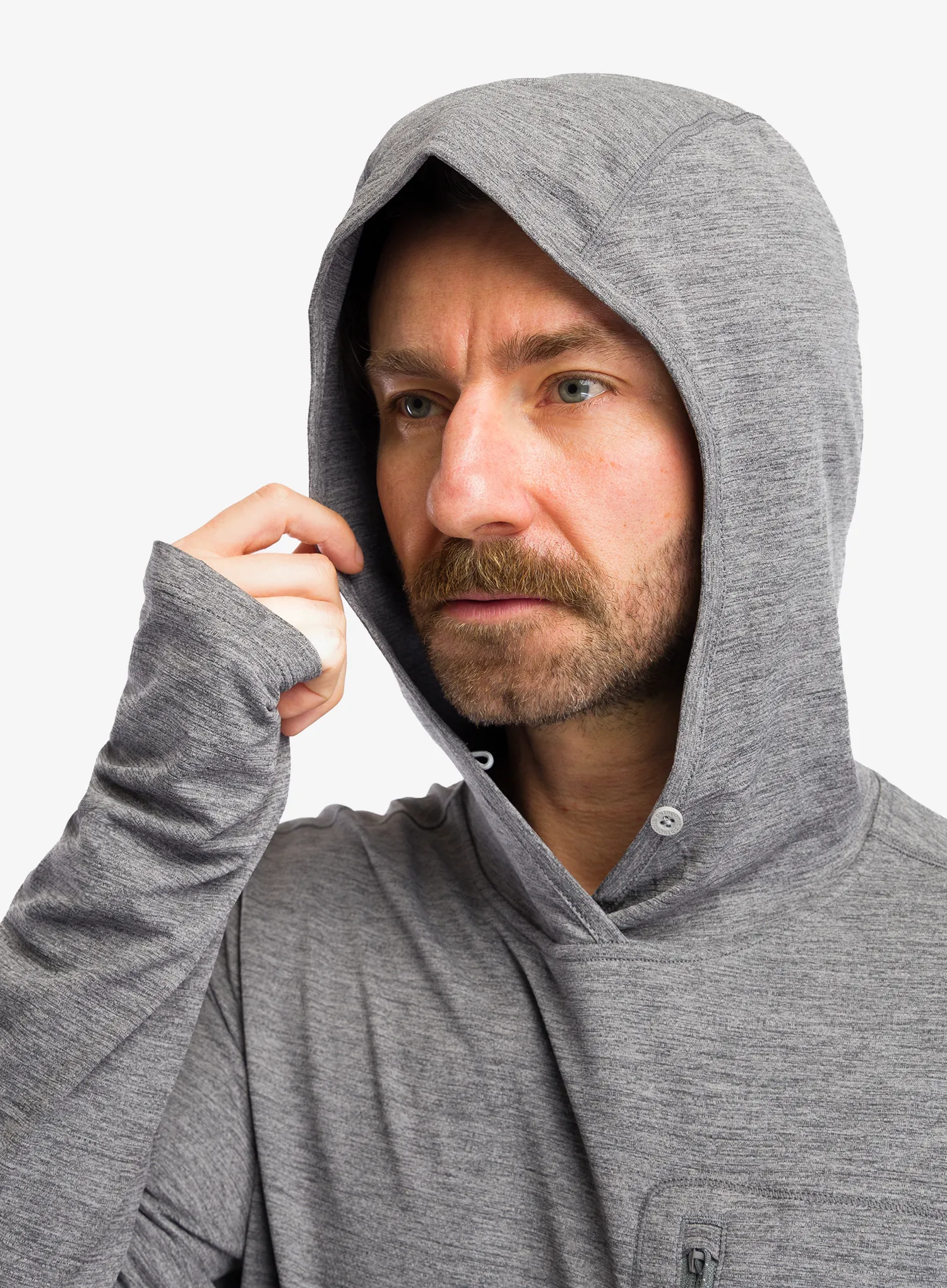 Mikina s kapucí Patagonia Cap Cool Sun Hoody - forge grey/noble grey x-dye