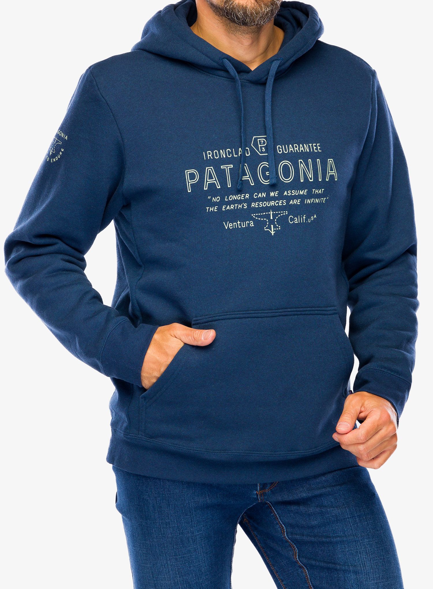 Mikina s kapucí Patagonia Forge Mark Uprisal Hoody - lagom blue