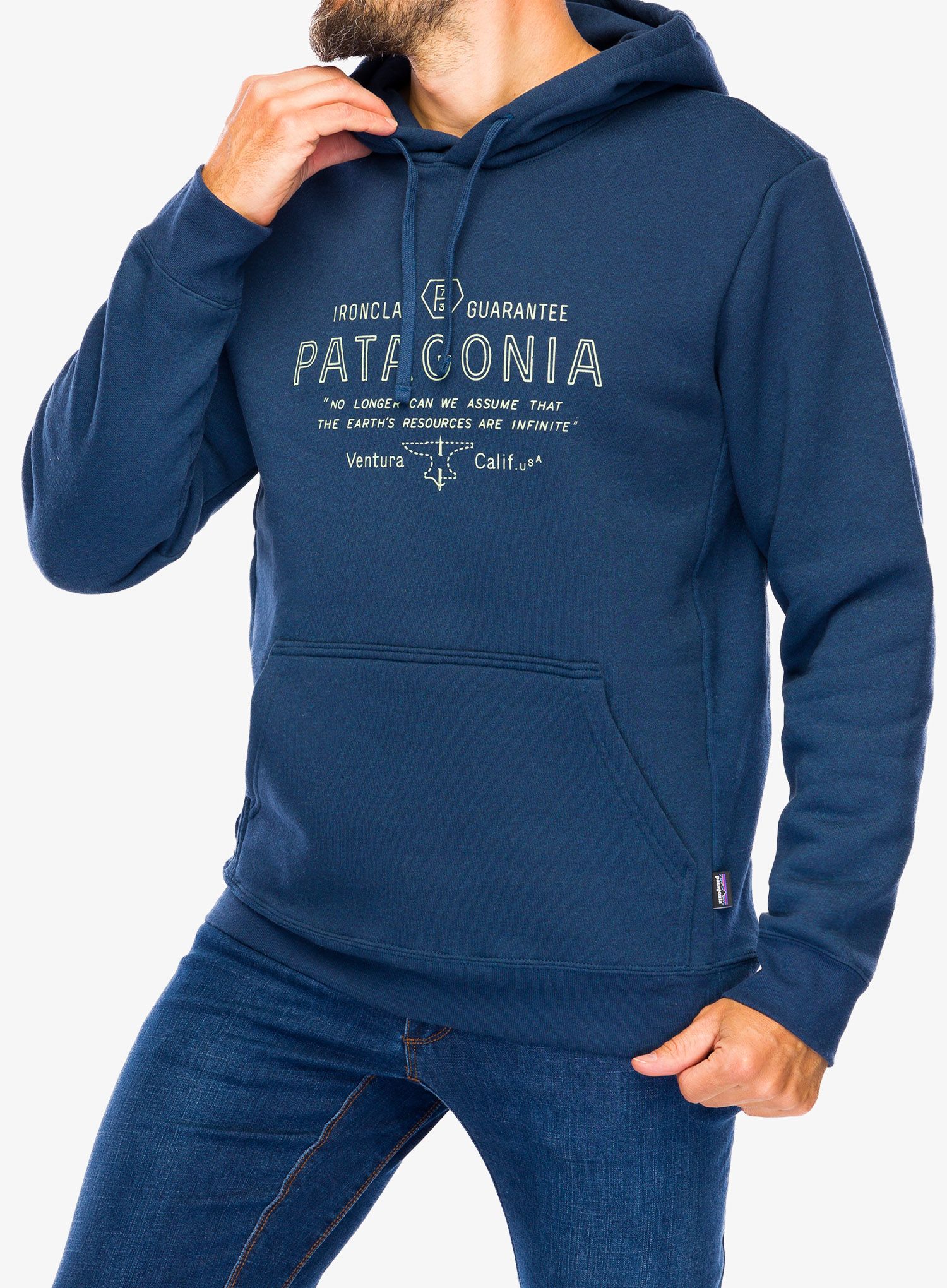 Mikina s kapucí Patagonia Forge Mark Uprisal Hoody - lagom blue