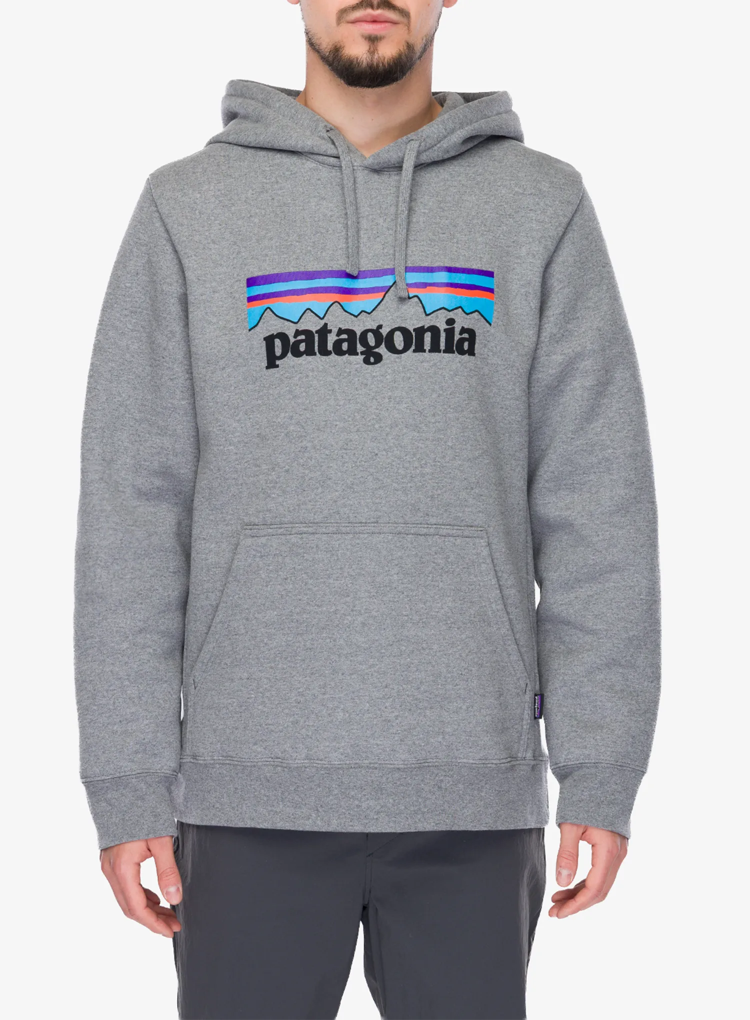 Mikina s kapucí Patagonia P-6 Logo Uprisal Hoody - hthr