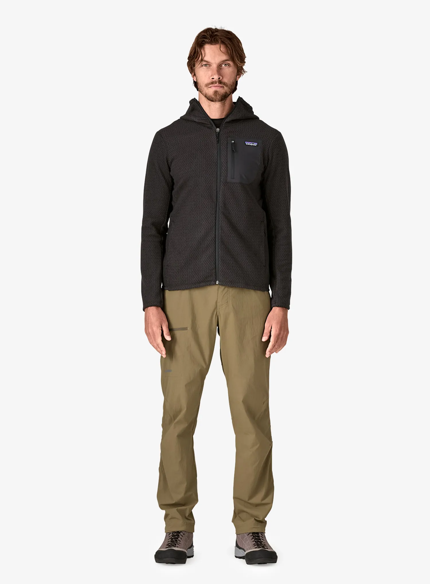 Mikina s kapucí Patagonia R1 Air Full-Zip Hoody - black