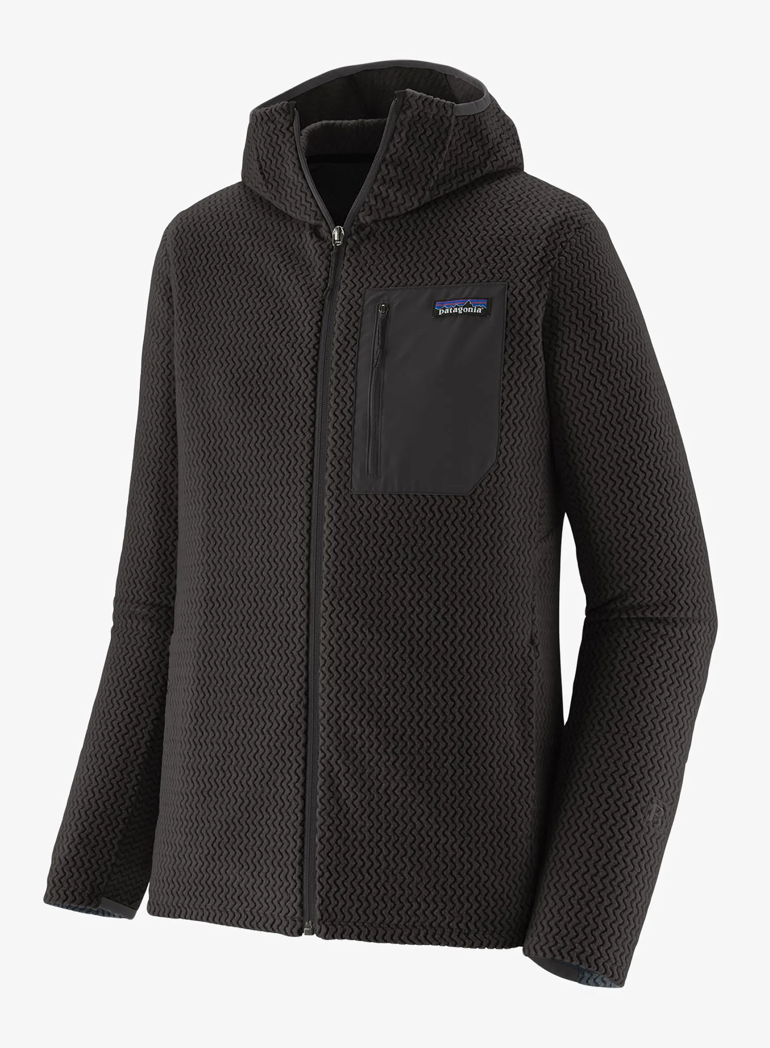 Mikina s kapucí Patagonia R1 Air Full-Zip Hoody - black