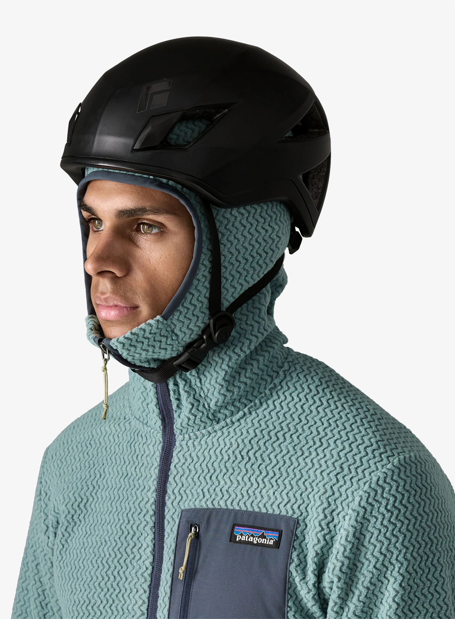 Mikina s kapucí Patagonia R1 Air Full-Zip Hoody - blue sage