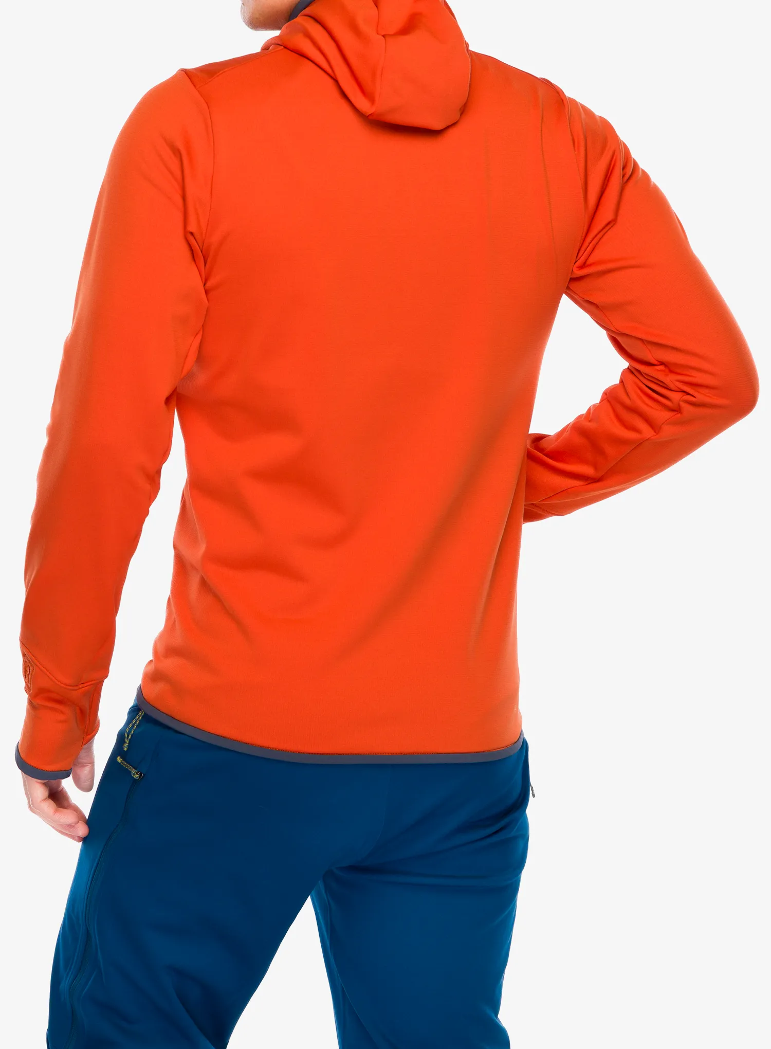 Mikina s kapucí Patagonia R1 Thermal Full-Zip Hoody - pollinator orange