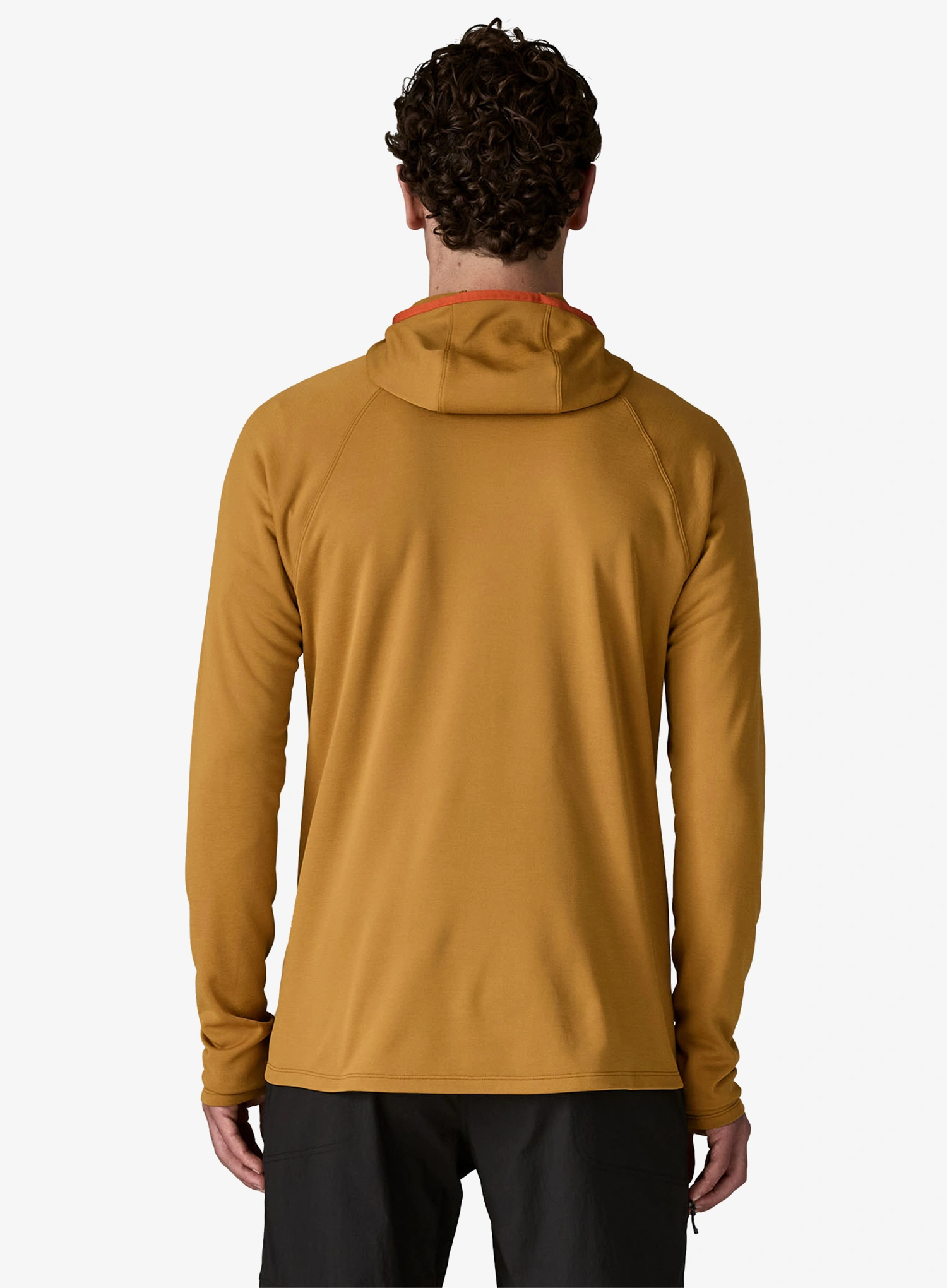 Mikina s kapucí Patagonia R1 Ultralight Hoody - bobcat brown