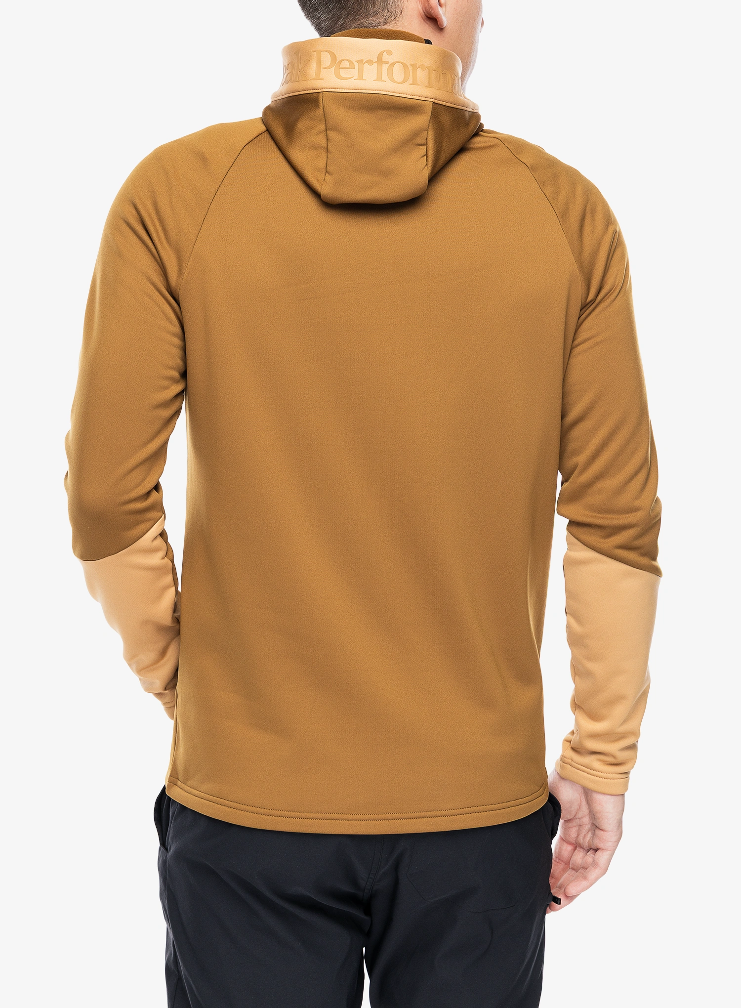 Mikina s kapucí Peak Performance Rider Essentials Zip Hood - earthy summit/sierra sand