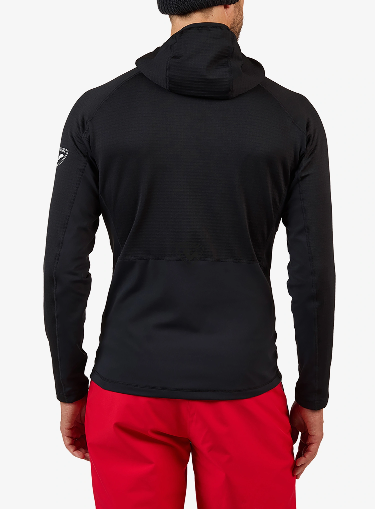 Mikina s kapucí Rossignol Blackside Mix FZH Fleece - black