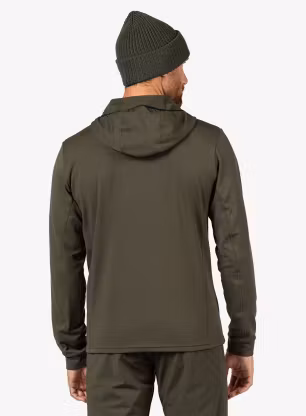 Mikina s kapucí Rossignol Mid Layer Full-Zip Hoodie - olive shadow