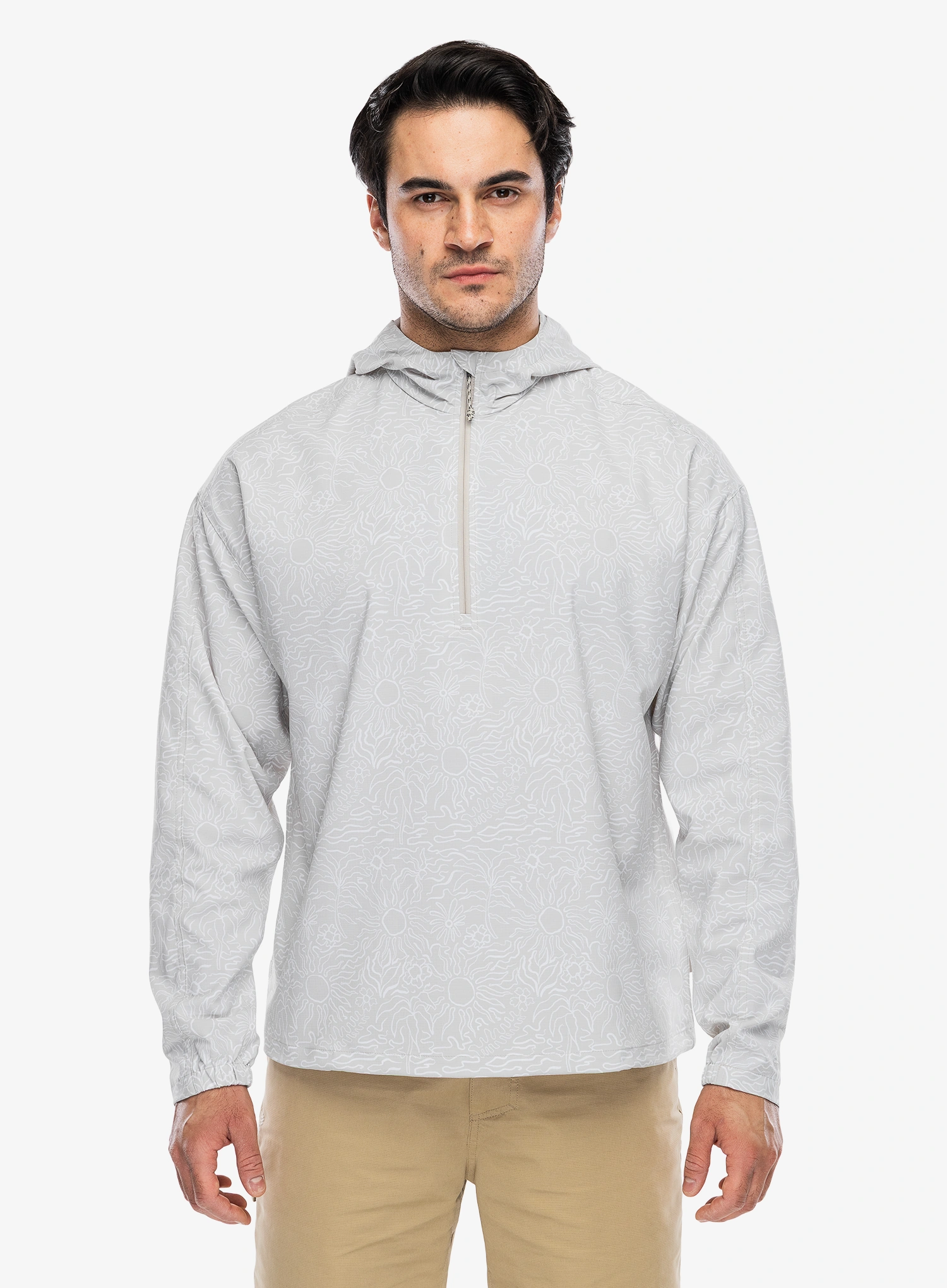Mikina s kapucí Royal Robbins Salathe Sun Hoodie L/S - soapstone solar pt