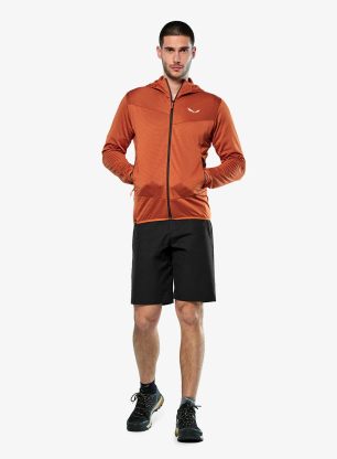 Mikina s kapucí Salewa Puez Altavia PL HD Jacket - bombay brown
