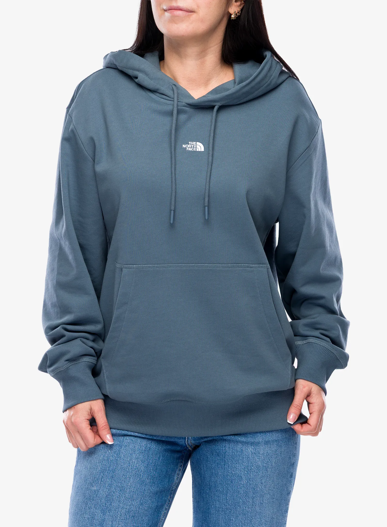 Mikina s kapucí The North Face Essential Light Relaxed Hoodie - granite grey