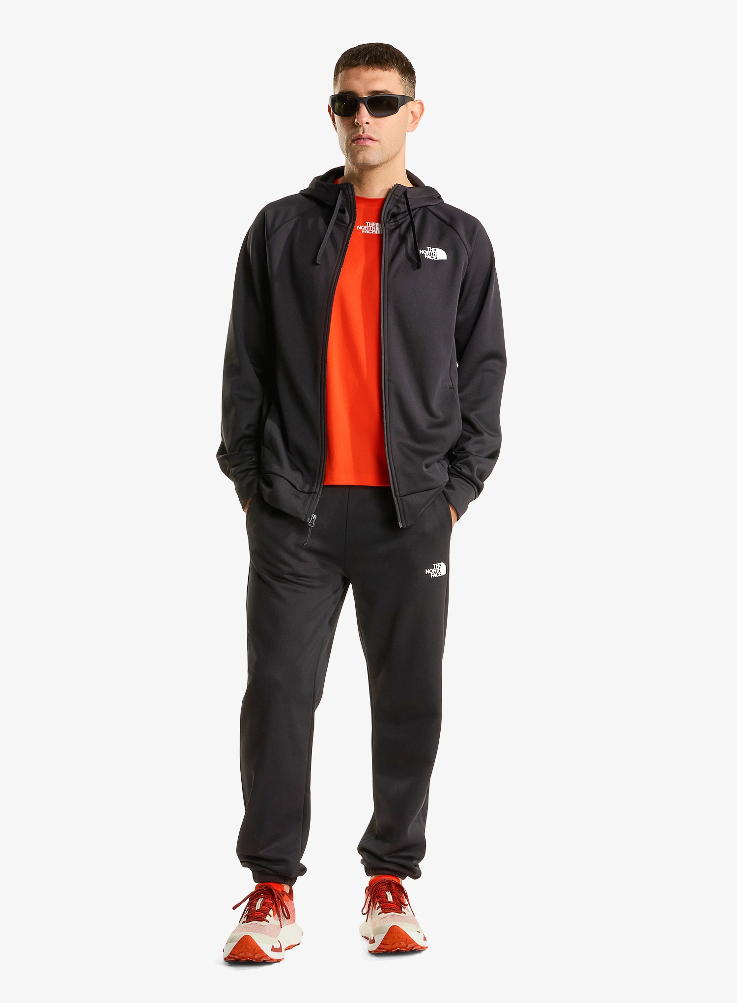 Mikina s kapucí The North Face Reaxion 2.0 Hooded Full Zip Jacket - tnf black heather
