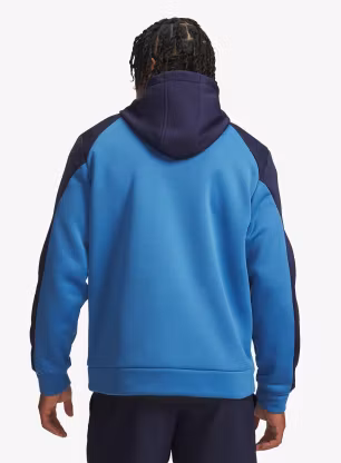 Mikina s kapucí Under Armour Armour Fleece Winterized - aegean blue/midnight navy