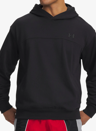 Mikina s kapucí Under Armour Rival LW Hoodie - black/black