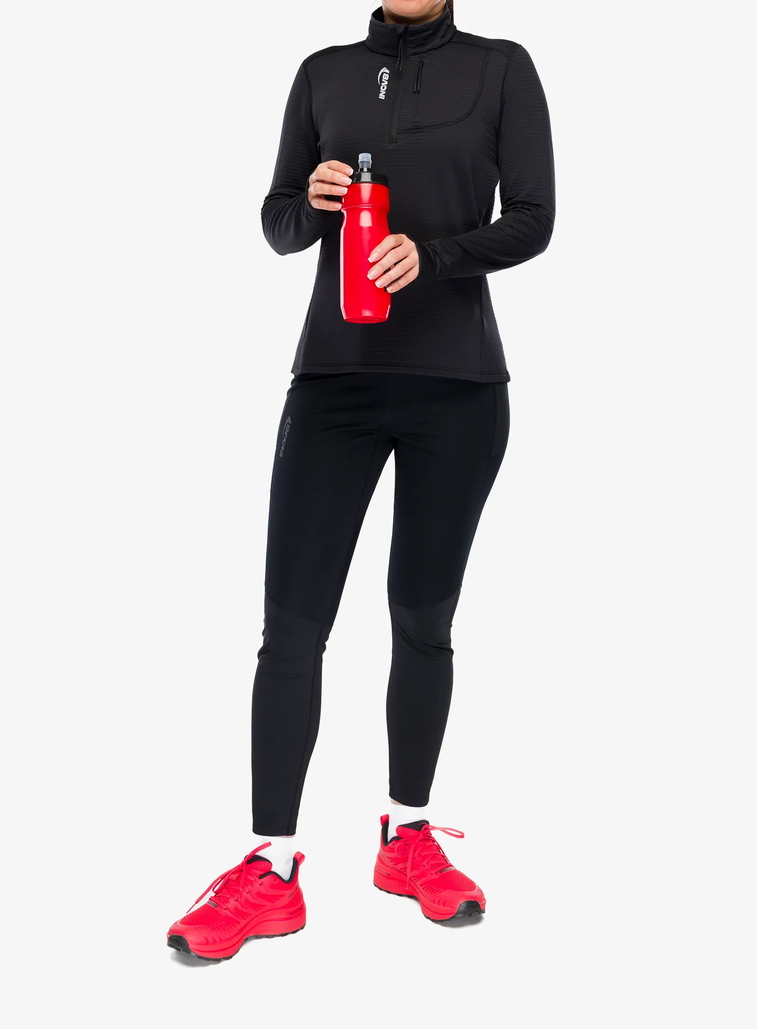 Dámská mikina se zipem Inov-8 Adventure Mid Half Zip - black