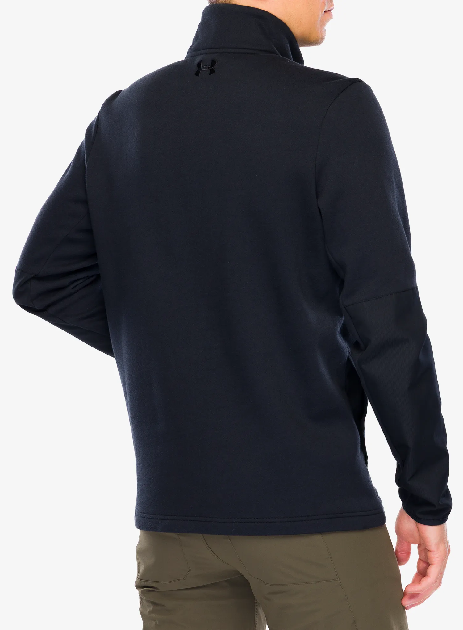 Mikina se zipem Under Armour Tac Rival Job Fleece - black/black/black