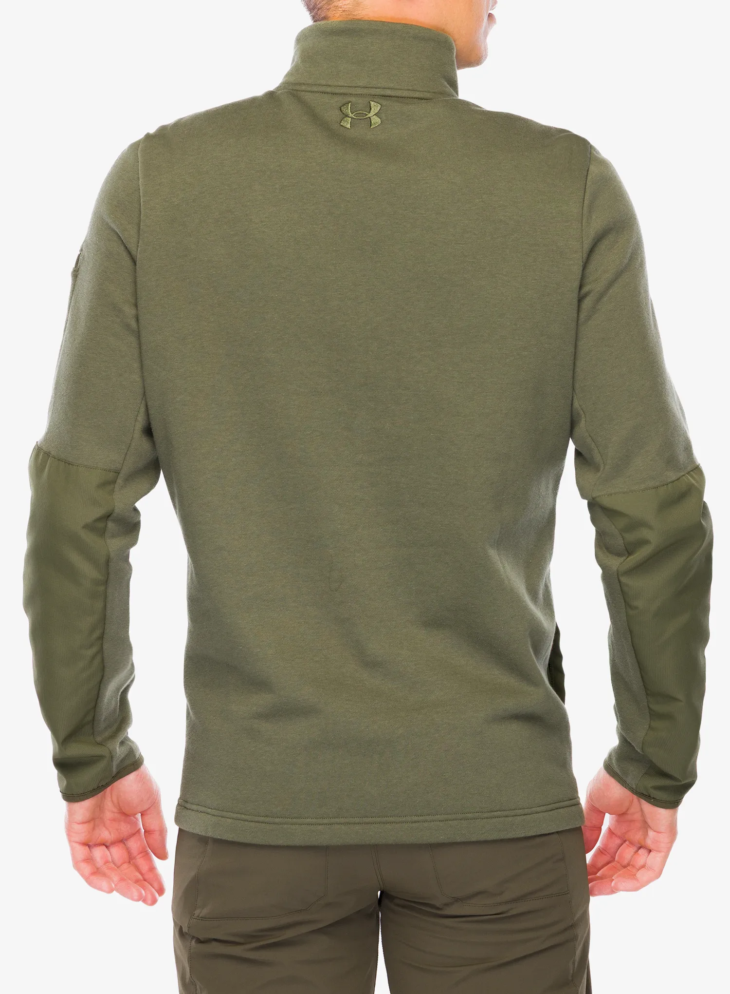 Mikina se zipem Under Armour Tac Rival Job Fleece - marine green/marine green