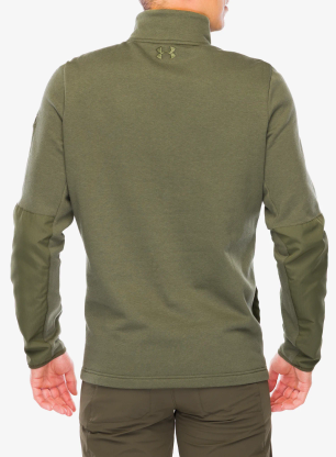 Mikina se zipem Under Armour Tac Rival Job Fleece - marine green/marine green