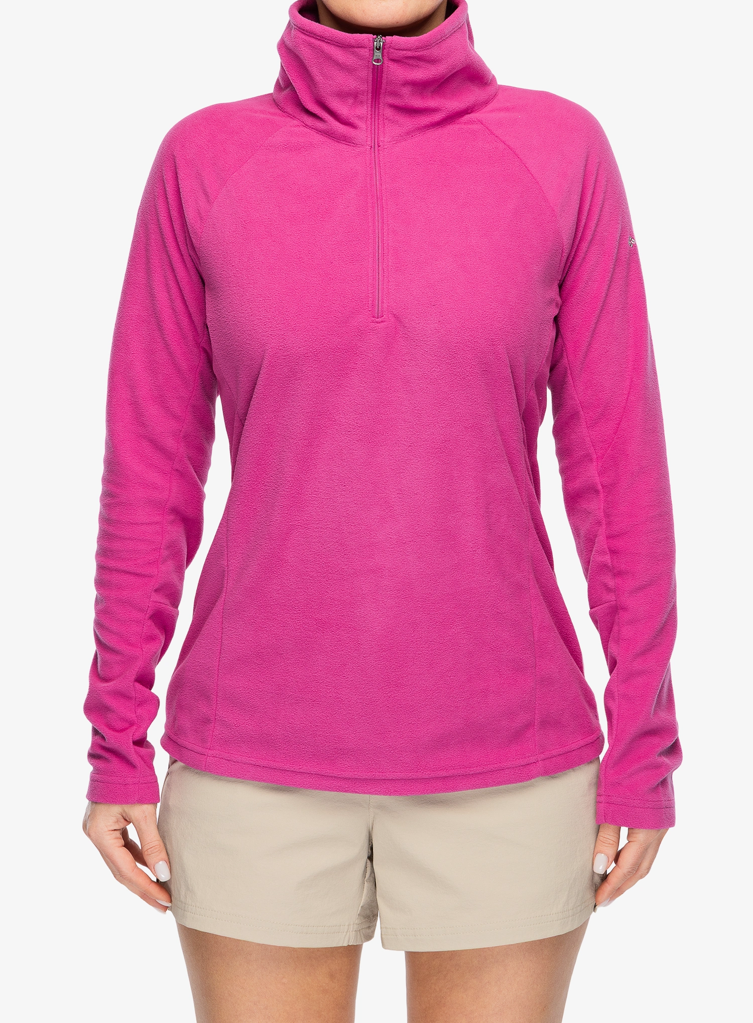Dámská mikina se zipem Columbia Glacial IV 1/2 Zip - fuchsia
