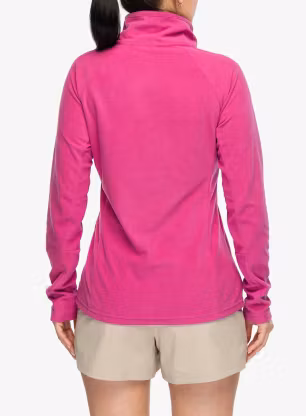 Dámská mikina se zipem Columbia Glacial IV 1/2 Zip - fuchsia