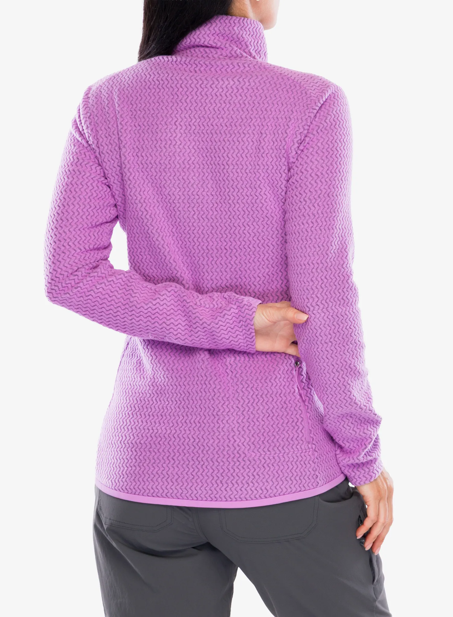 Dámská mikina se zipem Patagonia R1 Air Zip Neck - brisk purple