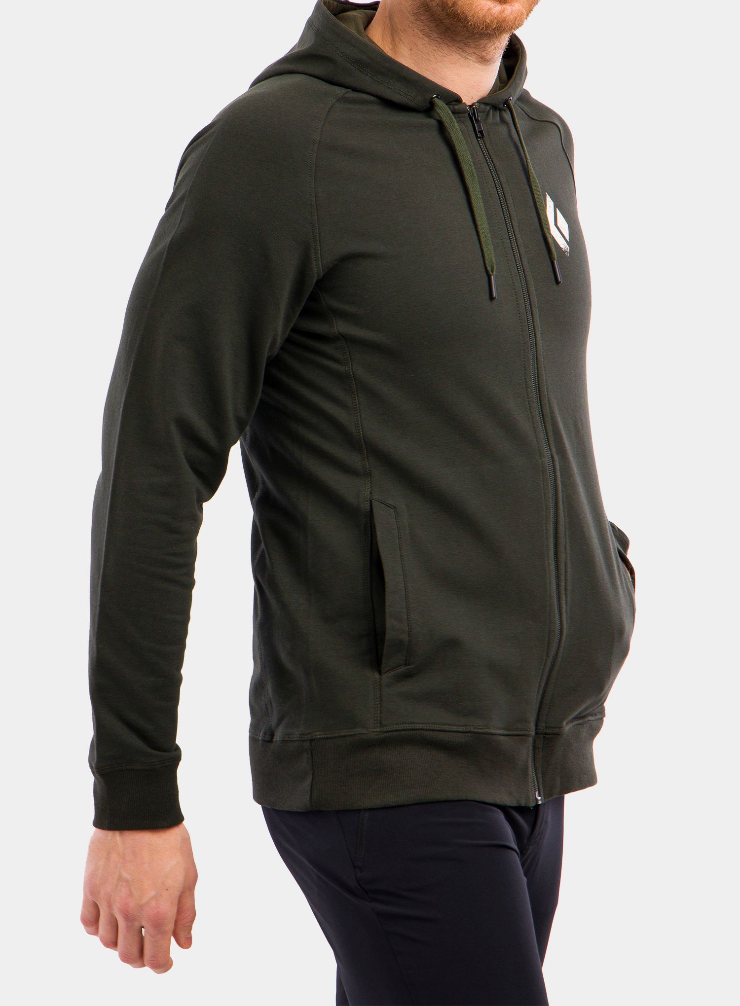 Mikina Black Diamond Chalked Up Full Zip Hoody - cypress