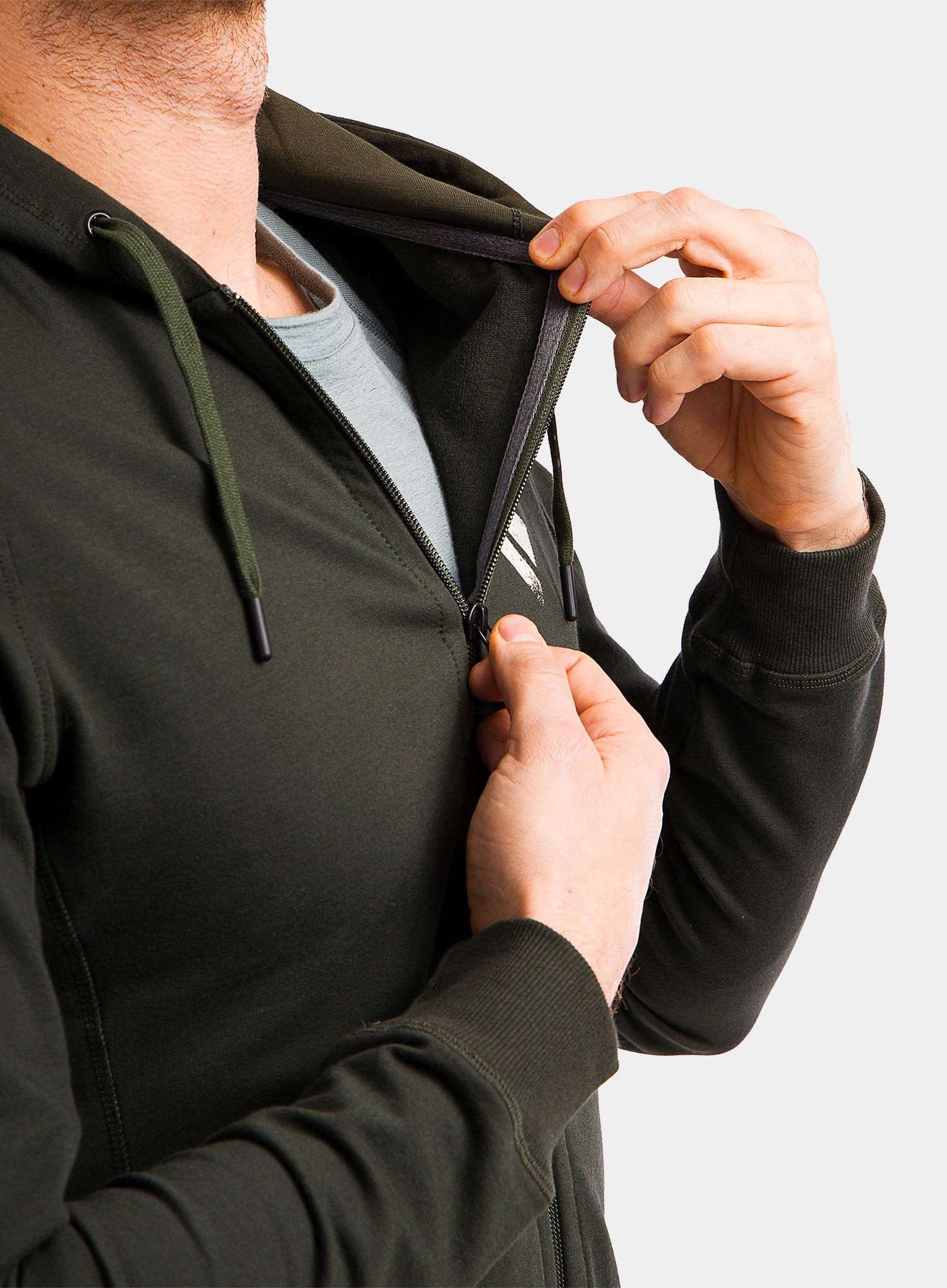 Mikina Black Diamond Chalked Up Full Zip Hoody - cypress