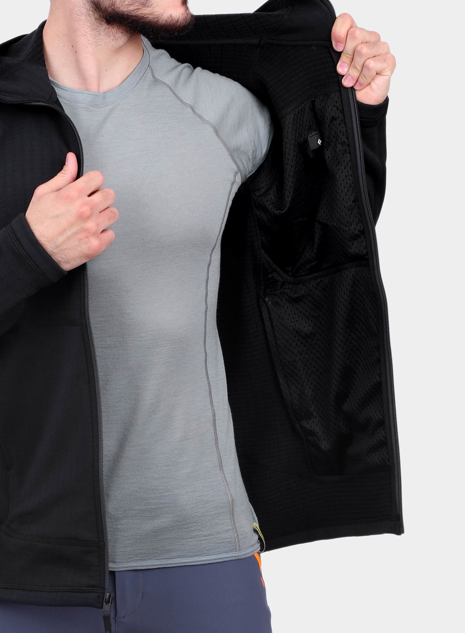 Mikina Black Diamond Factor Hoody - black