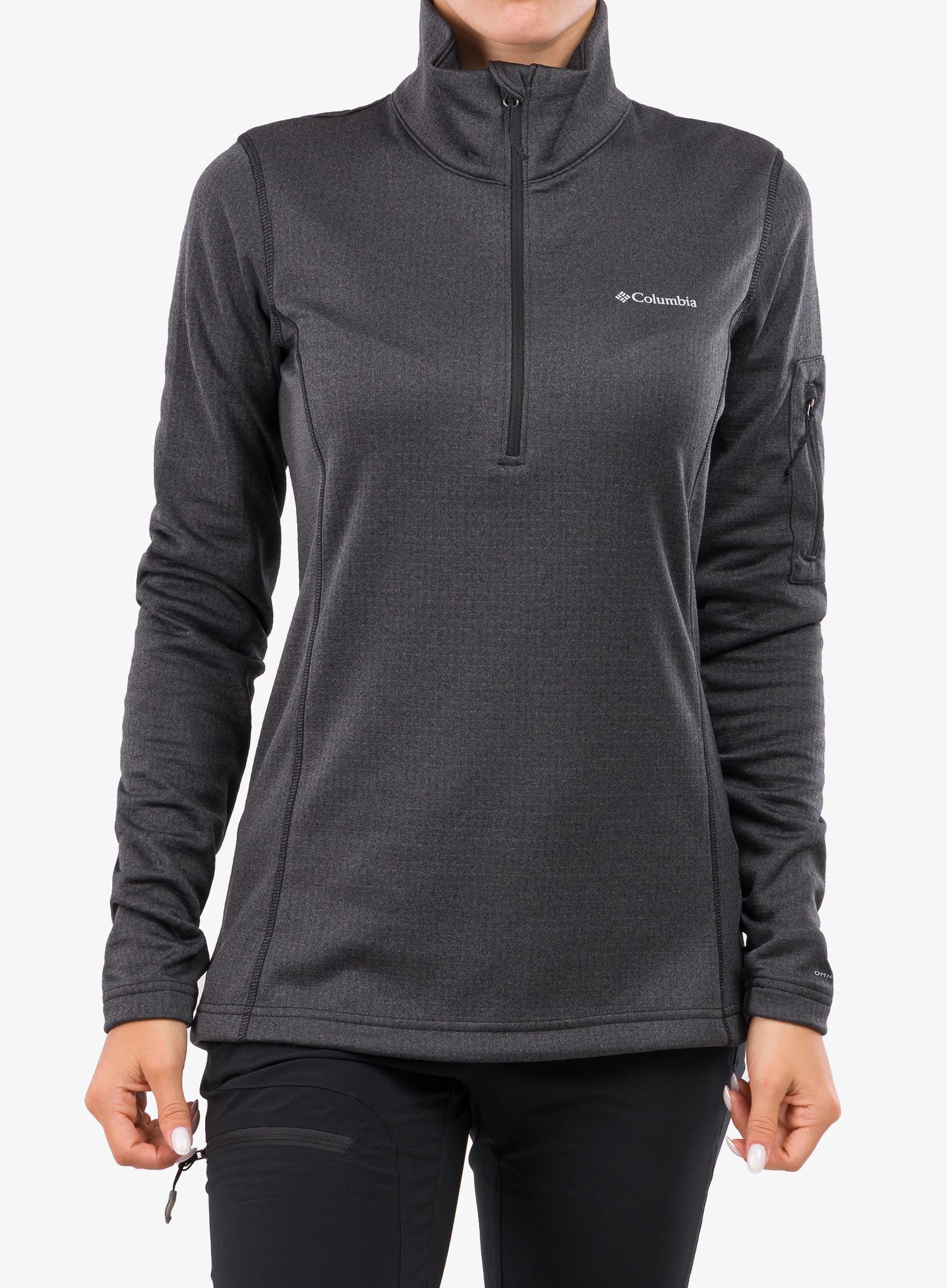 Dámská fleecová mikina Columbia Park View Grid Fleece Half Zip - black