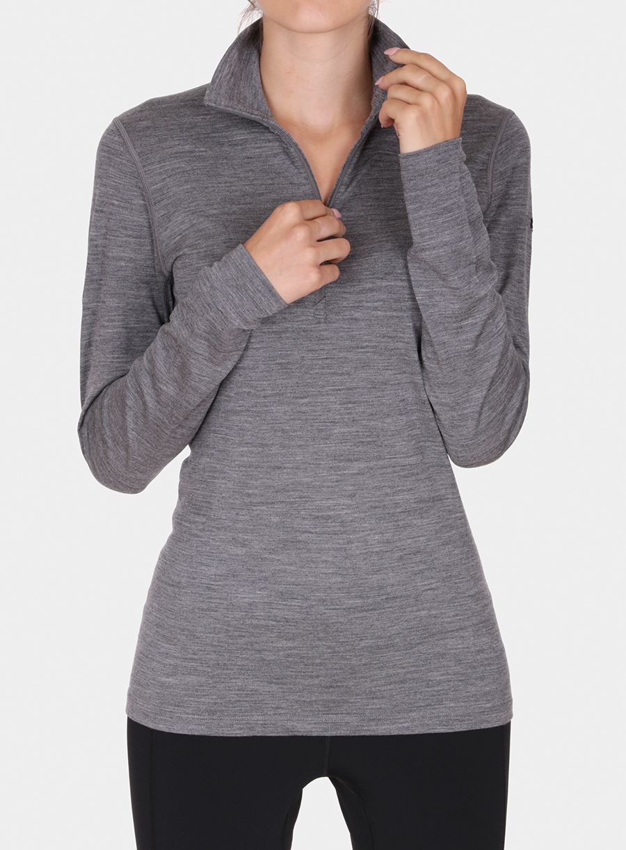 Dámská mikina Icebreaker 200 Oasis L/S Half Zip - gritstone