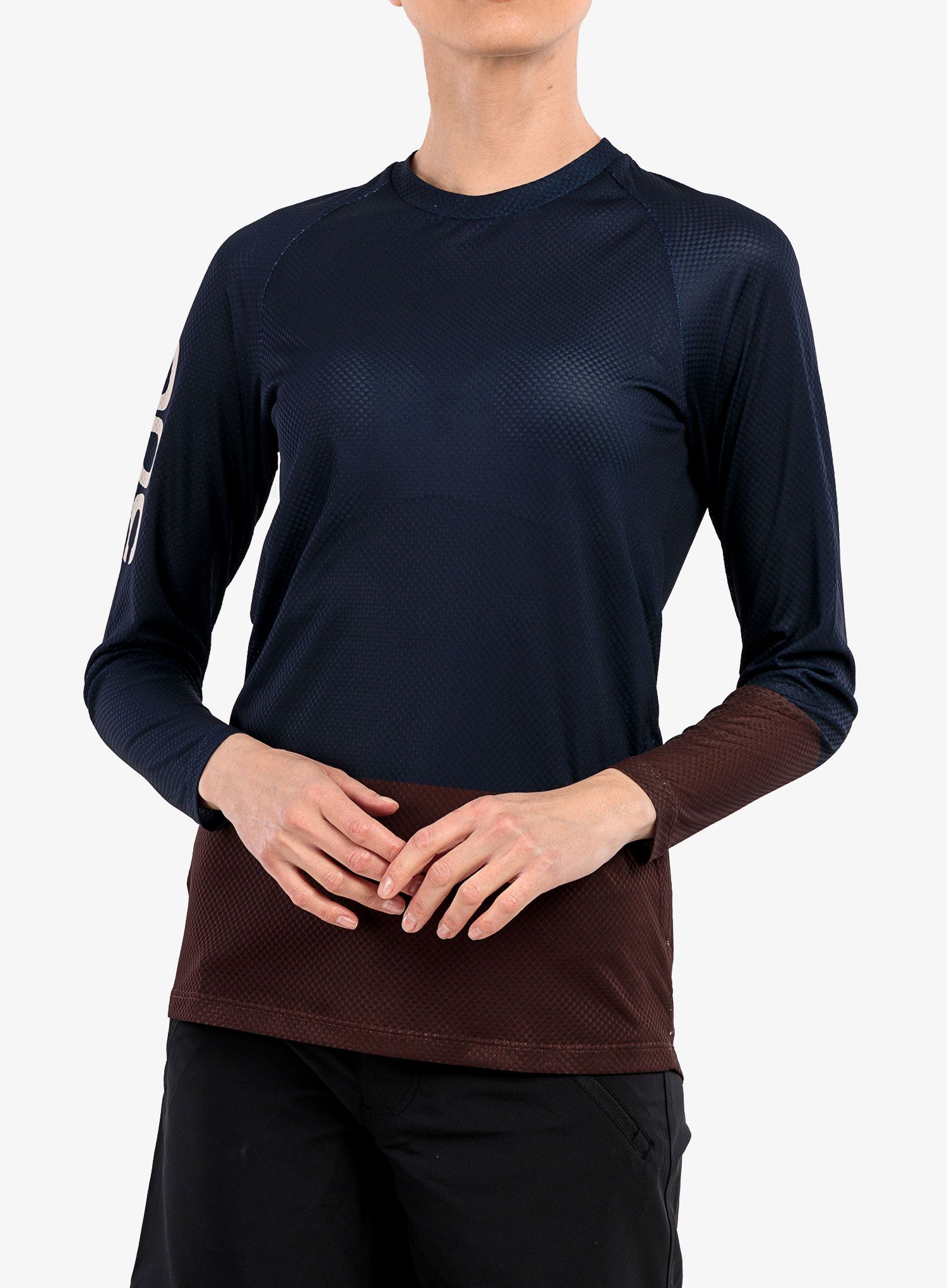 Dámská mikina POC MTB Pure LS Jersey - turmaline navy/axinite brown