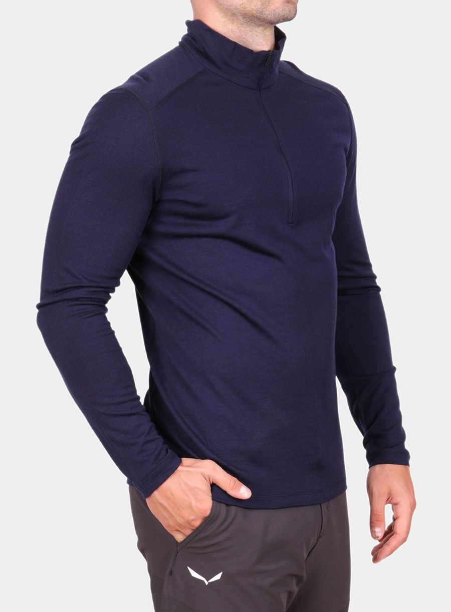 Termální mikina Icebreaker 200 Oasis L/S Half Zip - m.navy