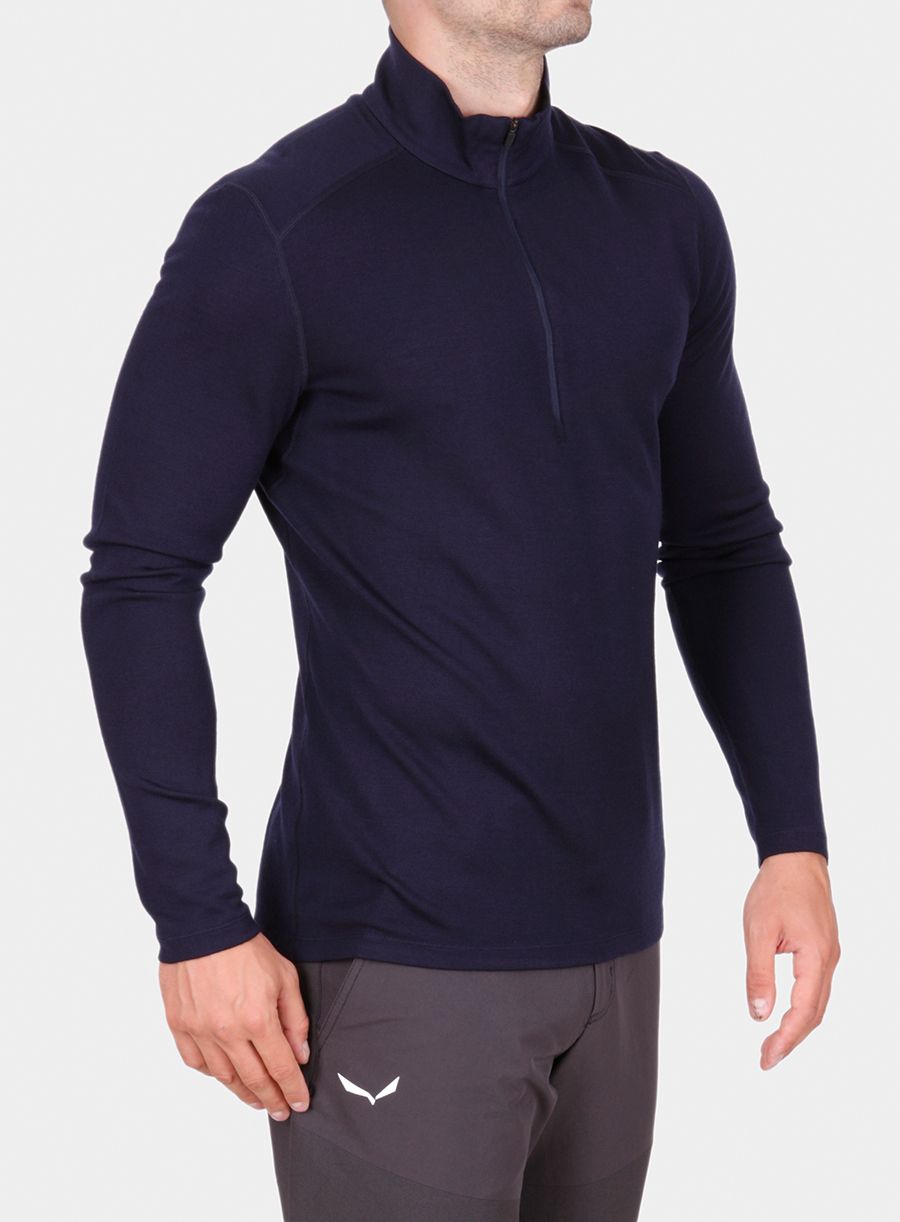 Mikina Icebreaker 260 Tech L/S Half Zip - midnight navy