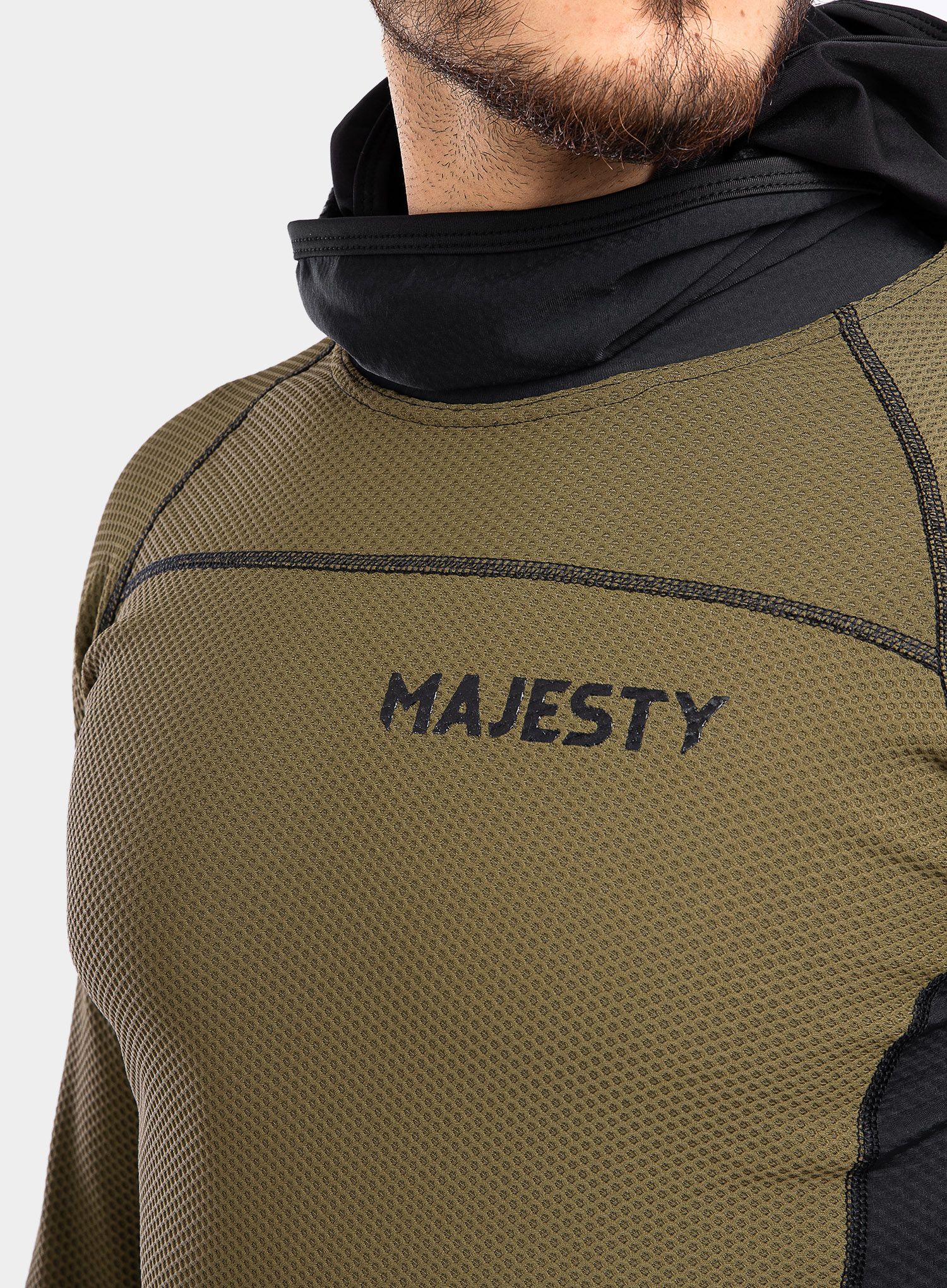 Mikina Majesty Heatshield - army green/black