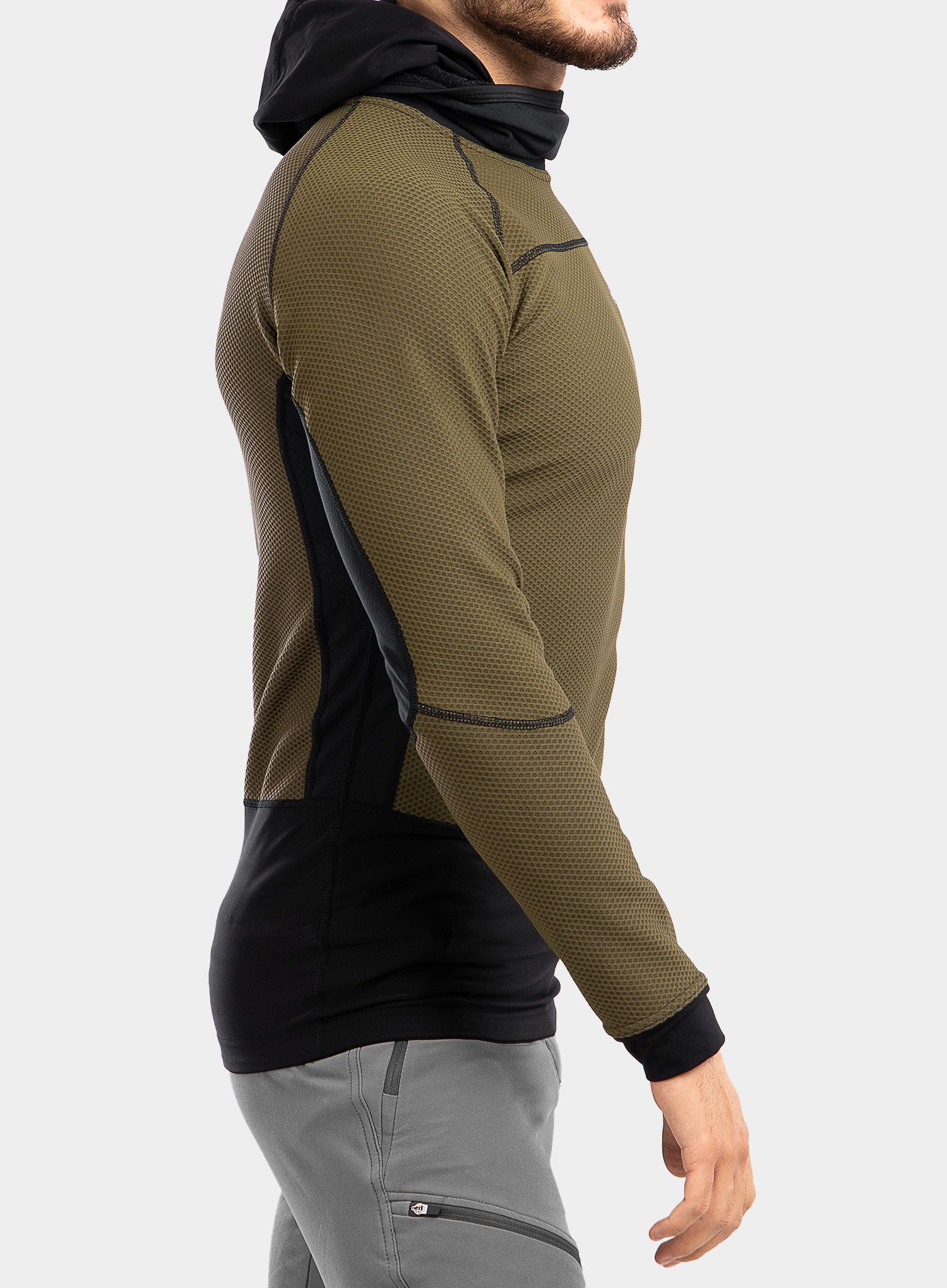 Mikina Majesty Heatshield - army green/black