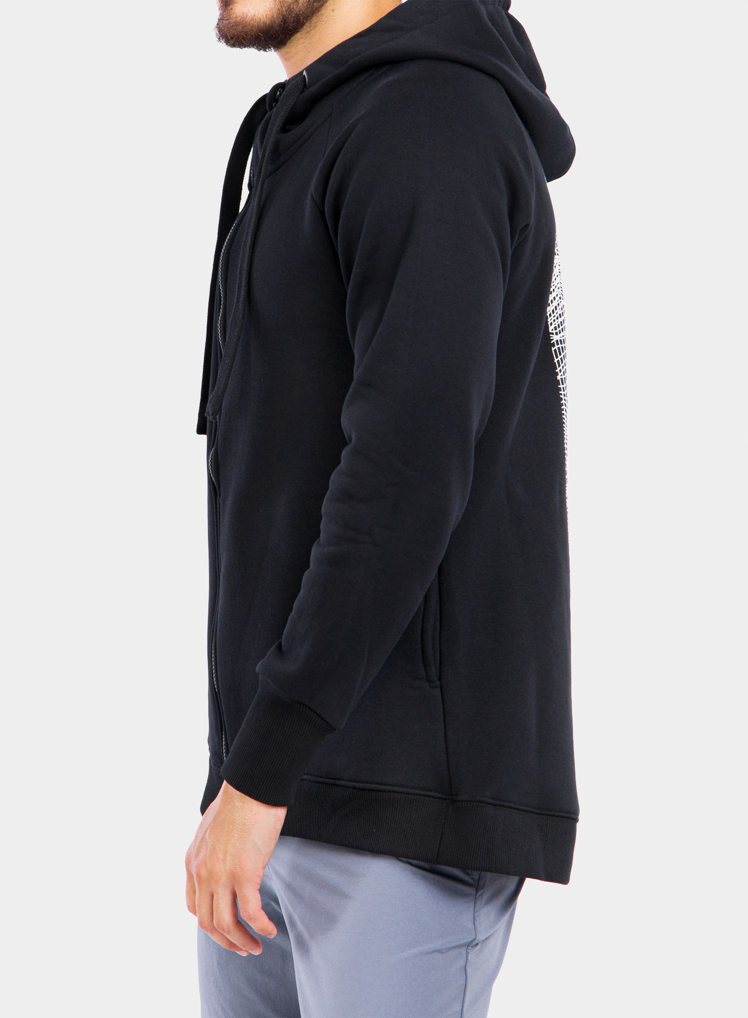 Mikina na zip Majesty Super Zip Hoodie - black