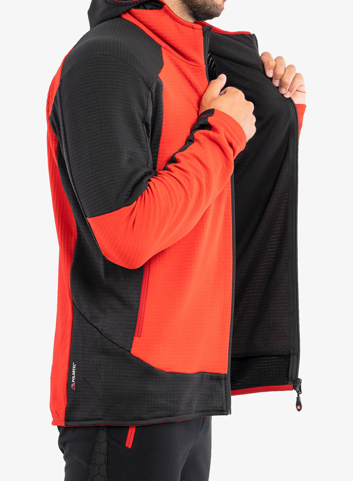 Mikina Montura Stretch Color Hoody Jacket - red/black