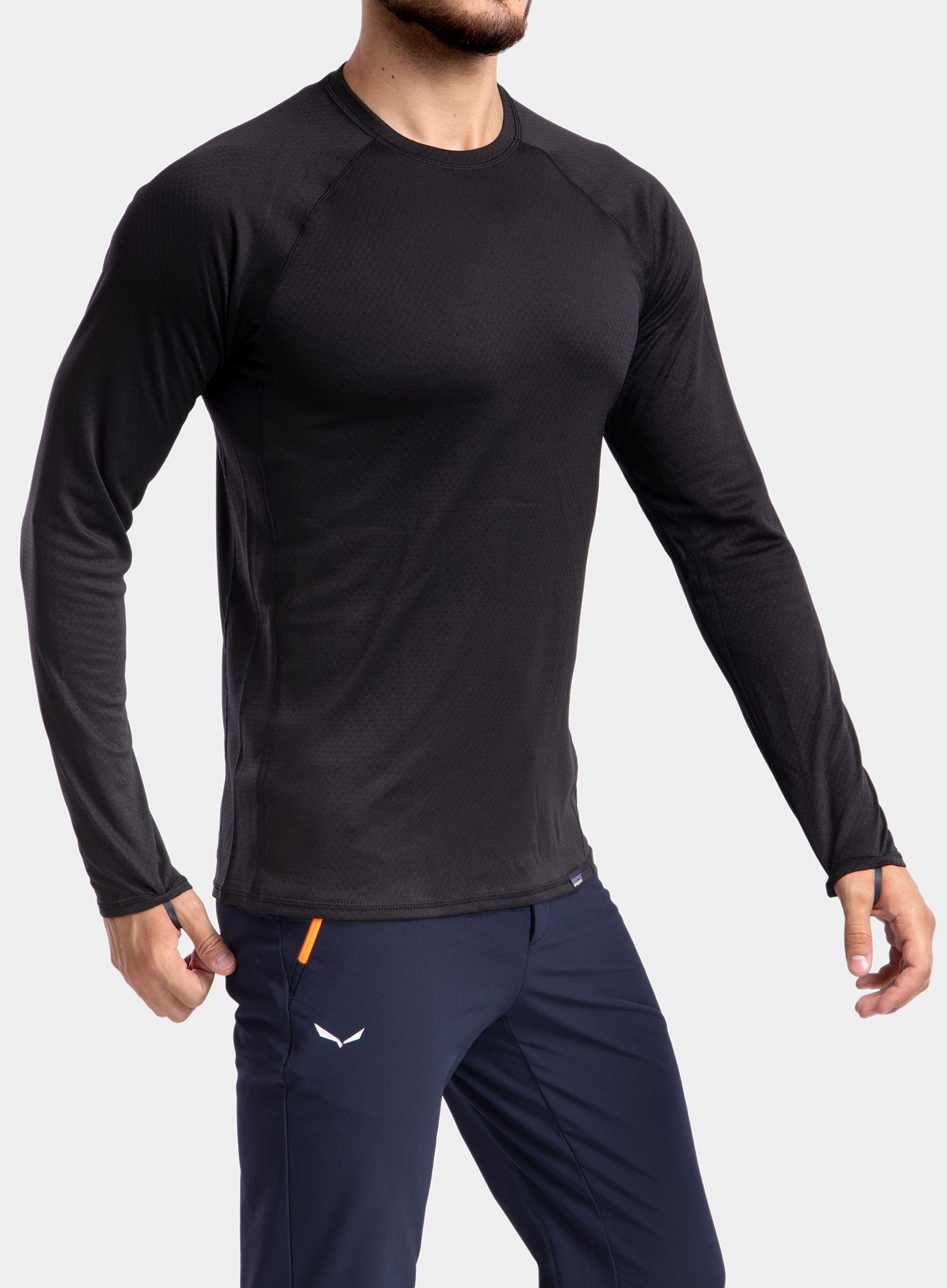 Mikina Patagonia Capilene MW Crew - black