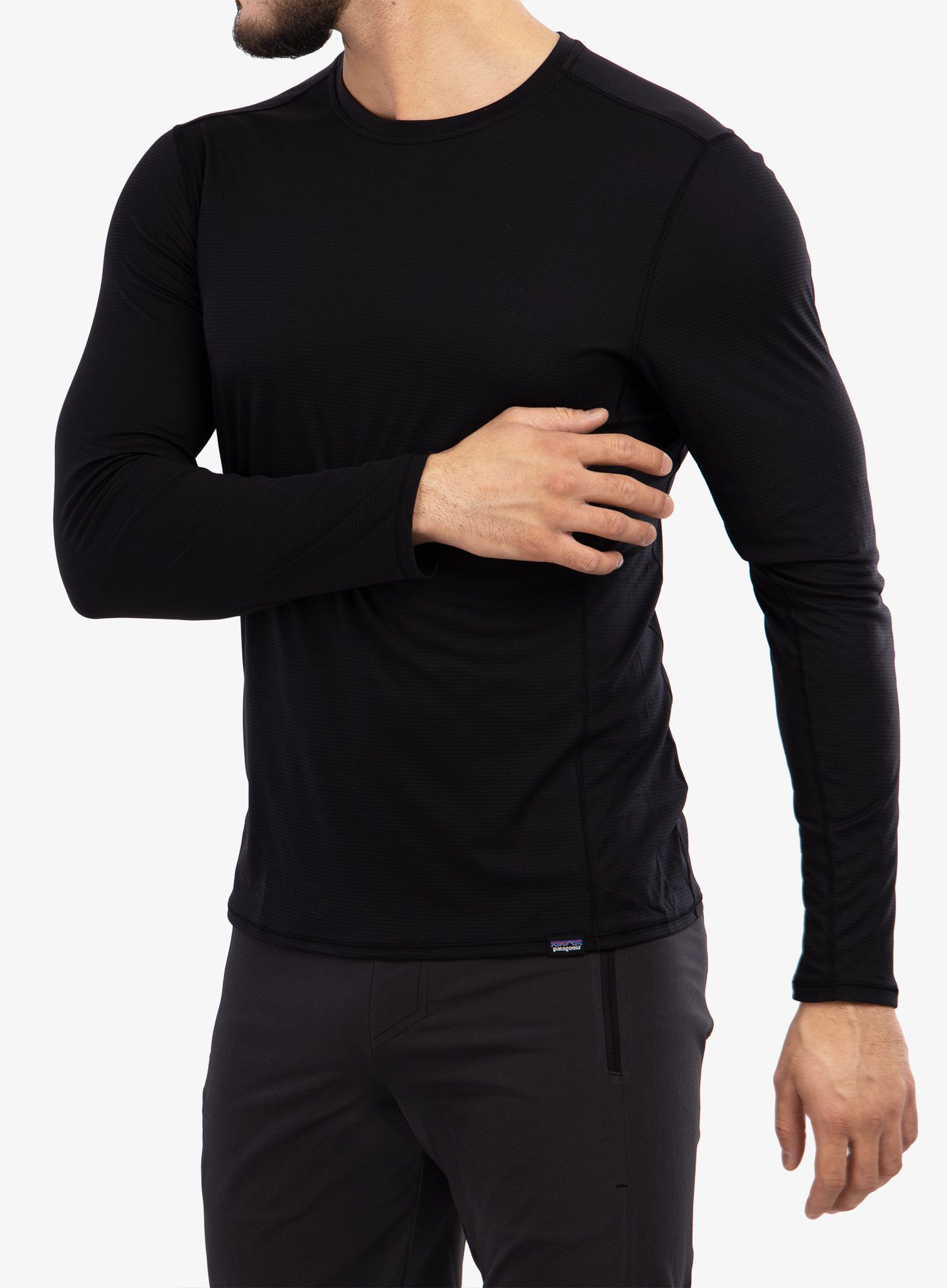 Mikina Patagonia L/S Capilene Cool Lightweight Shirt - black