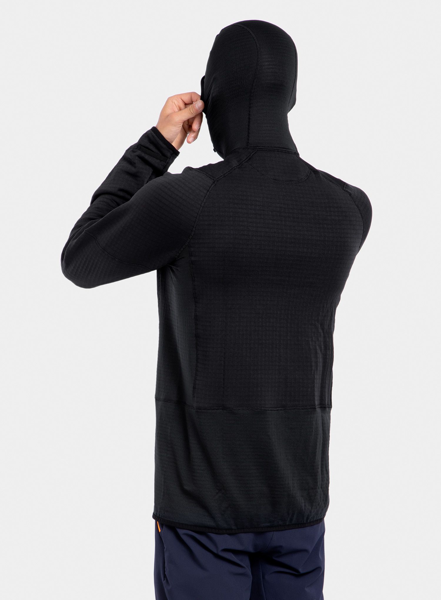 Lezecká mikina Patagonia R1 Pullover Hoody - black
