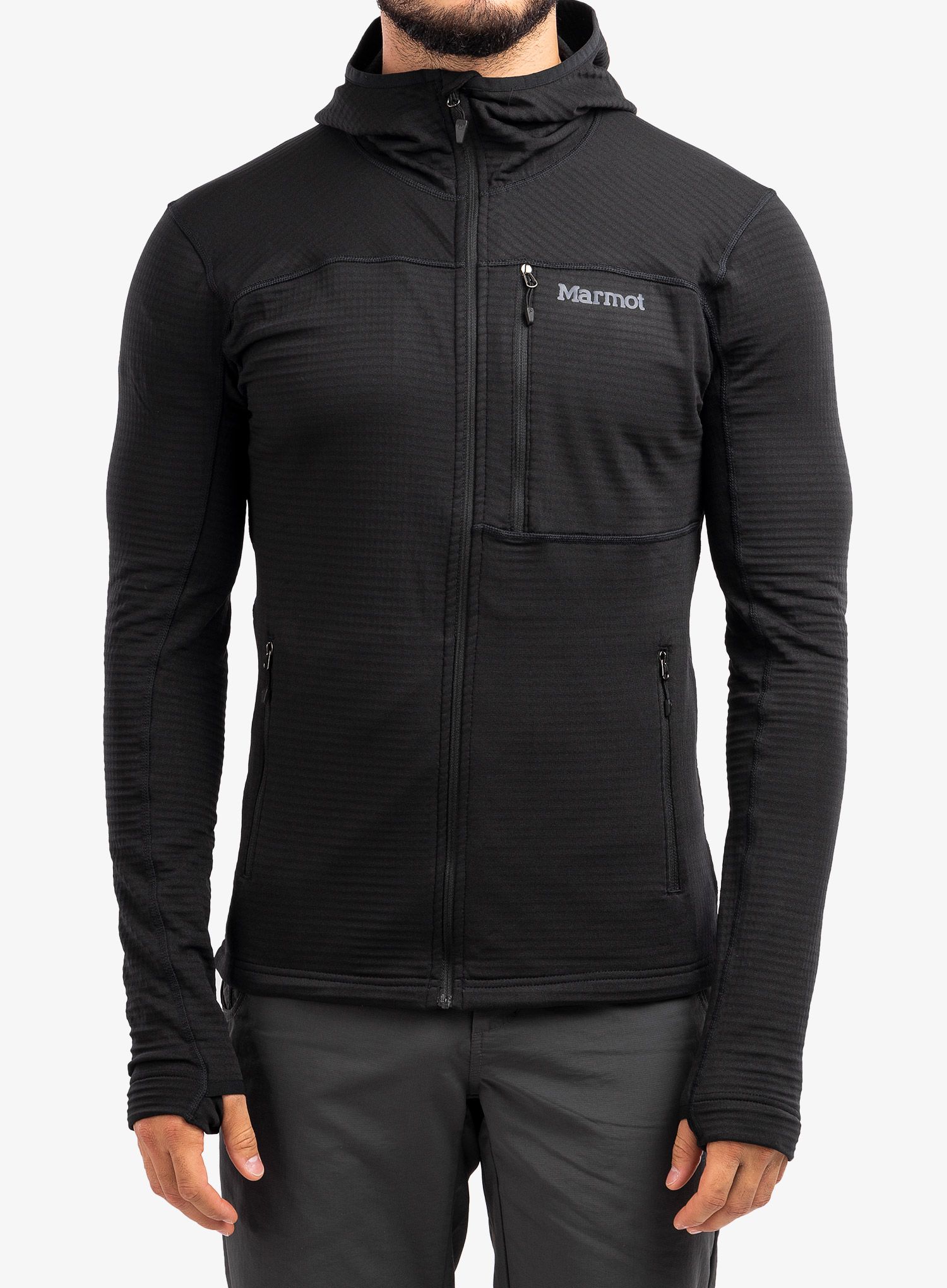 Fleecová mikina Marmot Preon Hoody - black