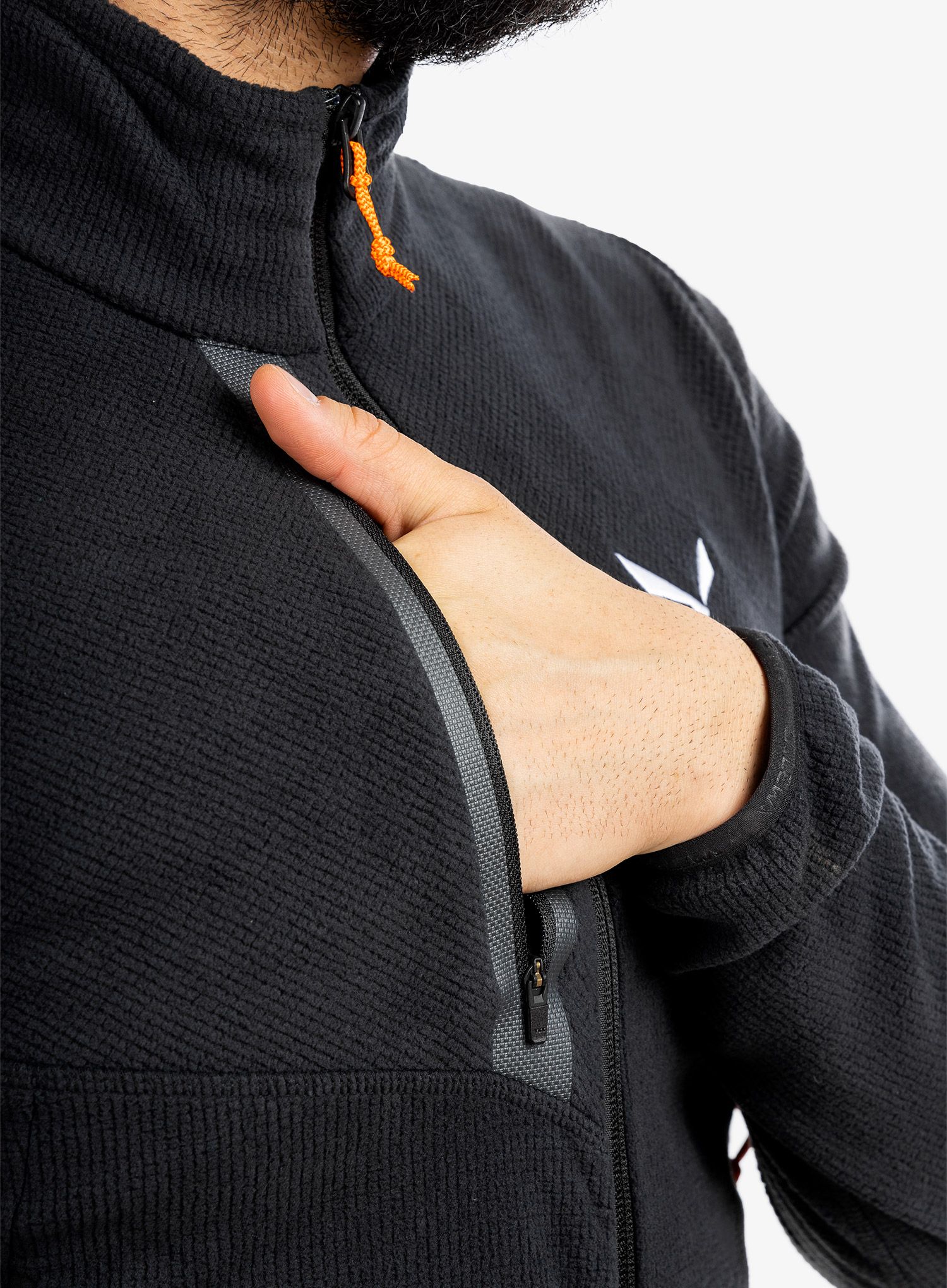 Fleecová mikina Salewa Paganella Jacket - black out