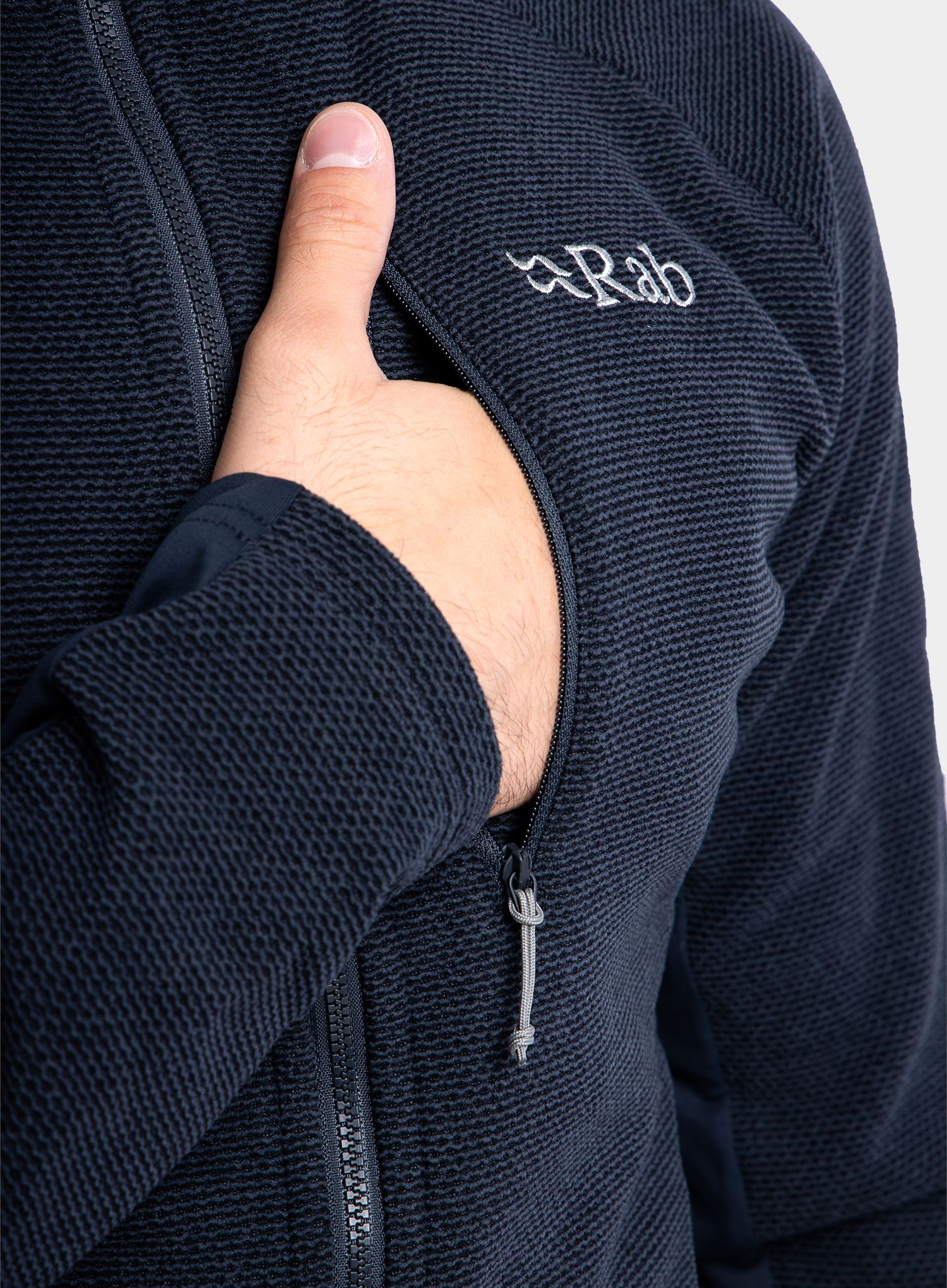 Mikina s kapucí Rab Capacitor Hoody - beluga