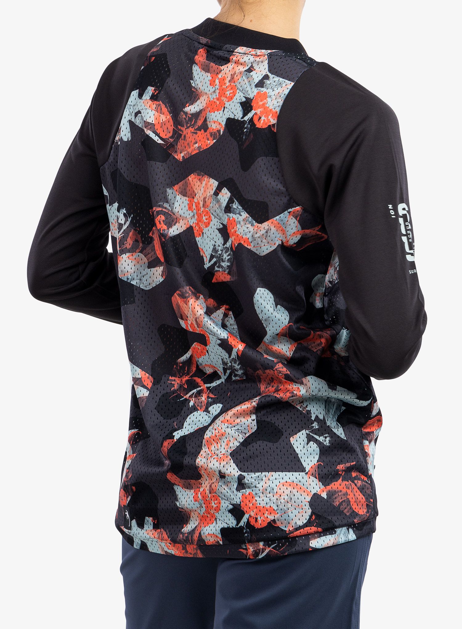Dámská mikina na kolo ION Scrub LS - black